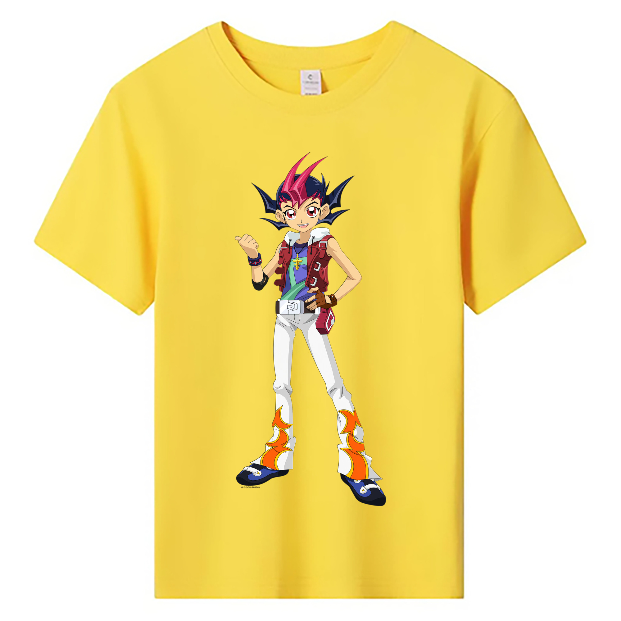（画像用） 遊☆戯☆王 Yu-Gi-Oh! 綿100％キッズTシャツ（フロントプリント）