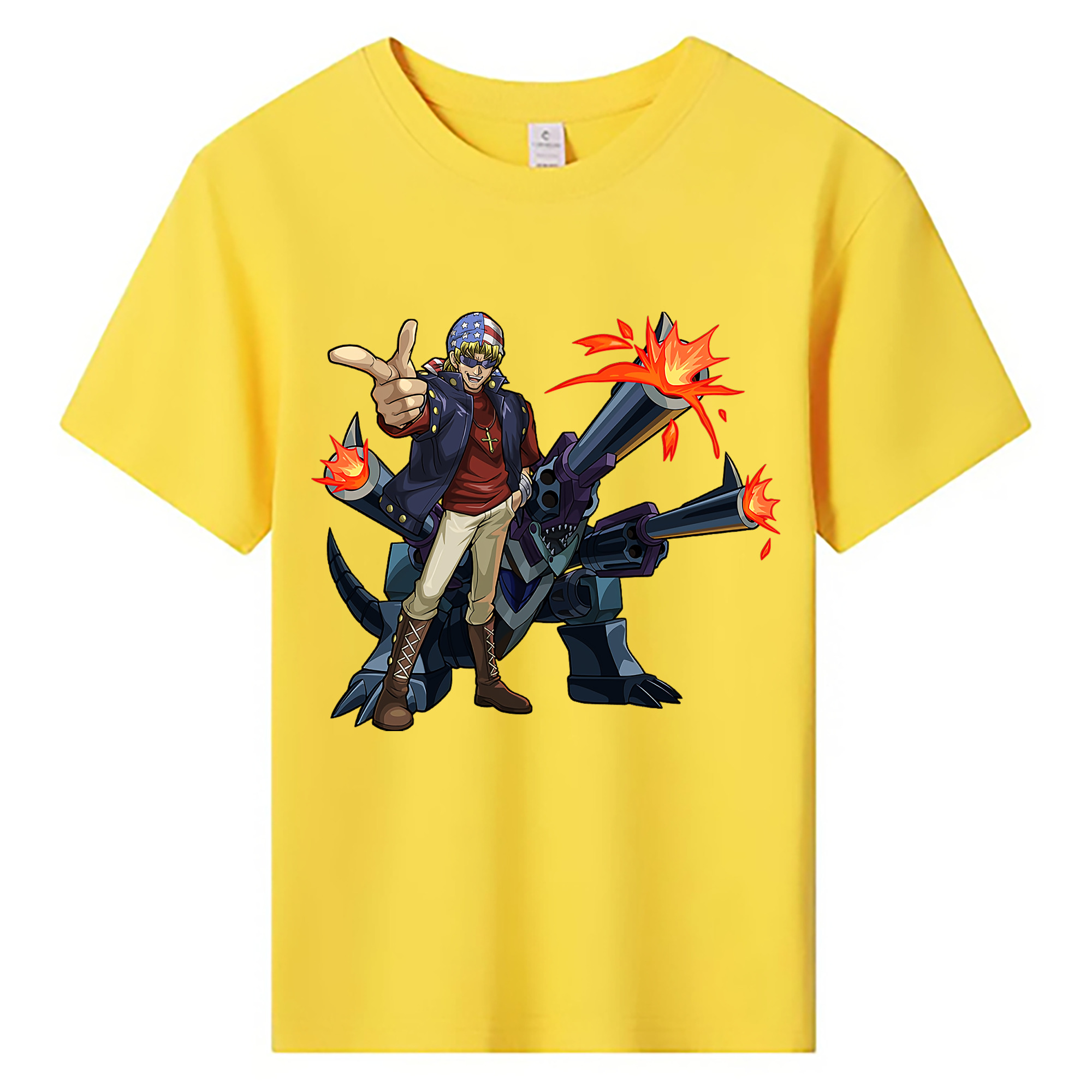 （画像用） 遊☆戯☆王 Yu-Gi-Oh! 綿100％キッズTシャツ（フロントプリント）