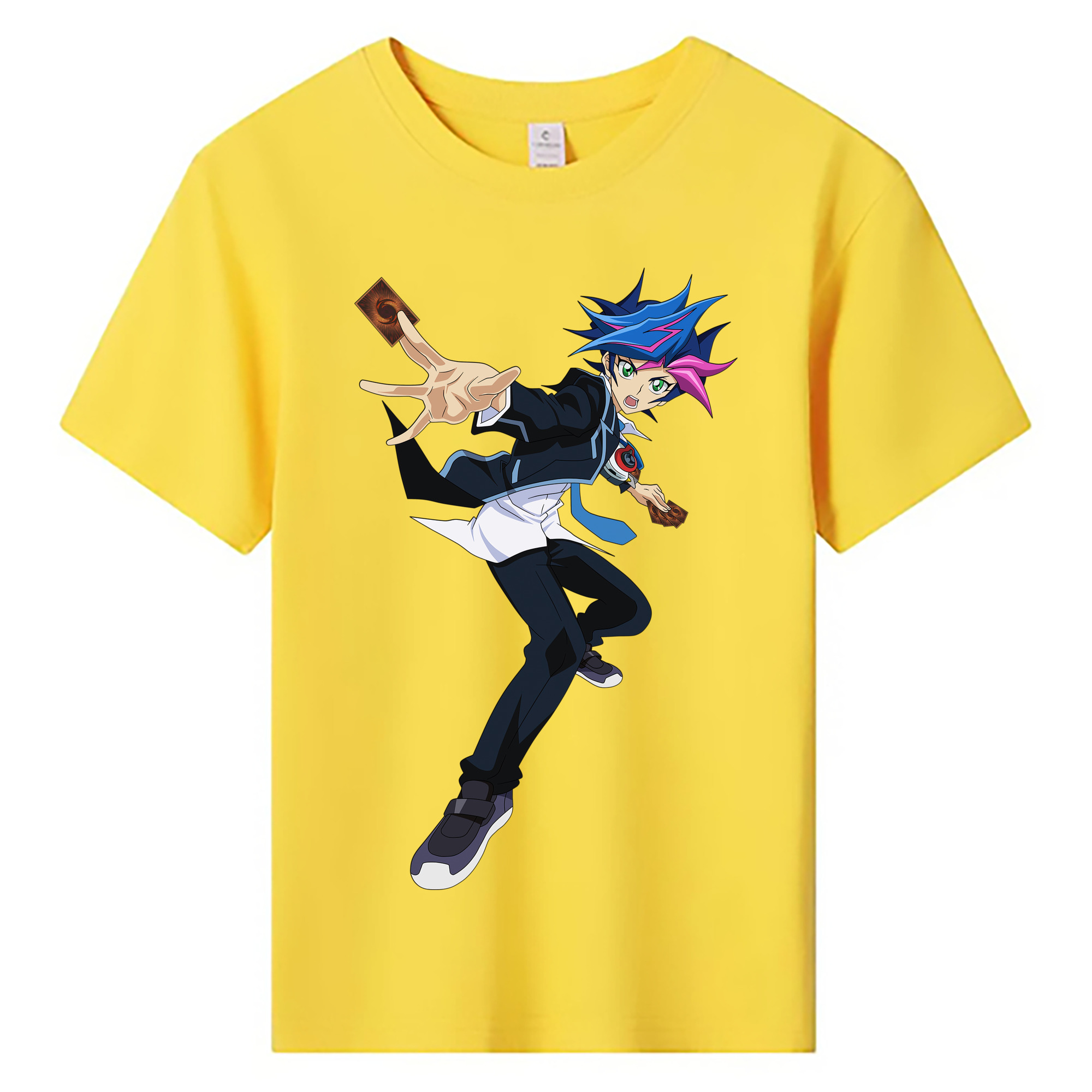 （画像用） 遊☆戯☆王 Yu-Gi-Oh! 綿100％キッズTシャツ（フロントプリント）