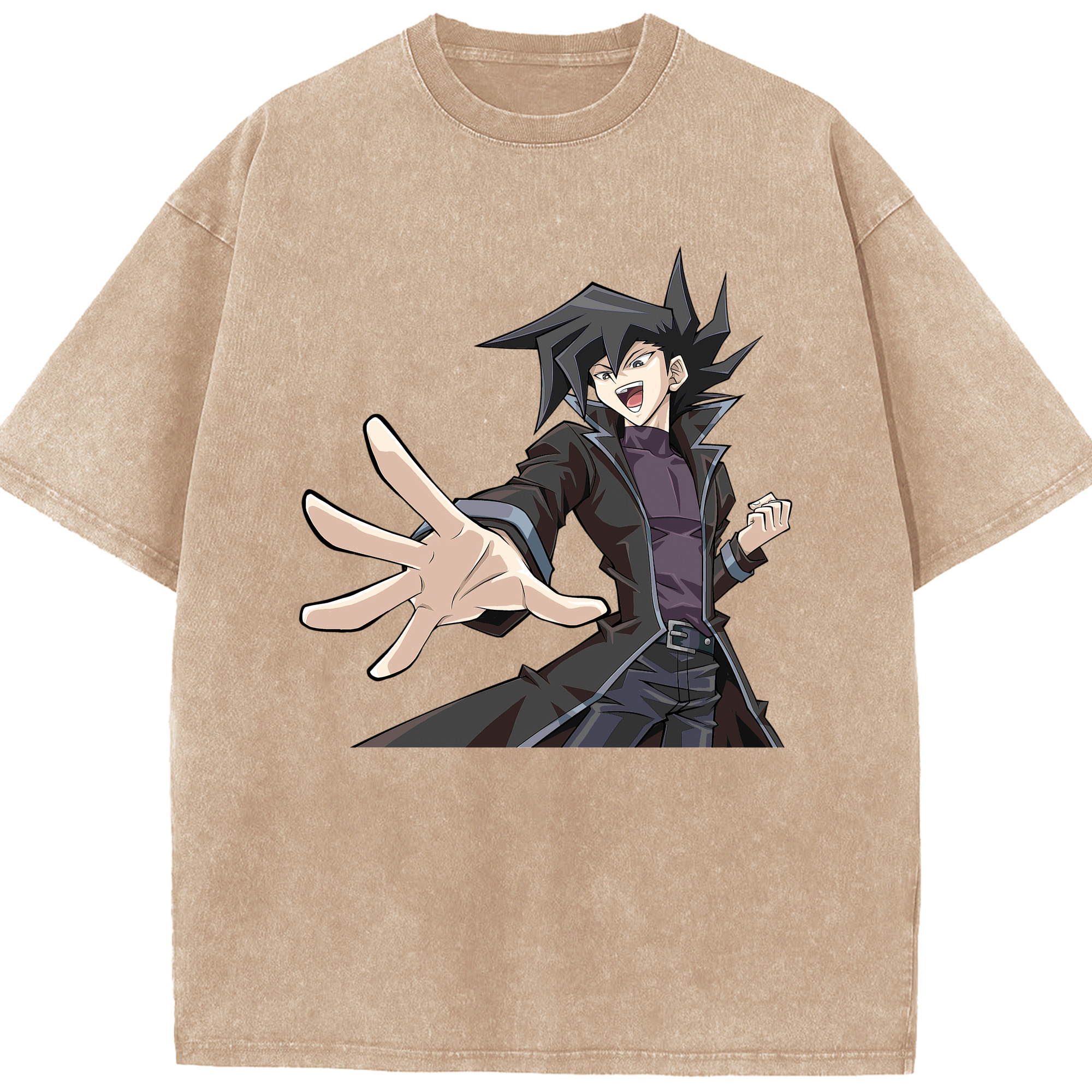（画像用） 遊☆戯☆王 Yu-Gi-Oh! 綿100% ヴィンテージ風 半袖Tシャツ（フロントプリント）