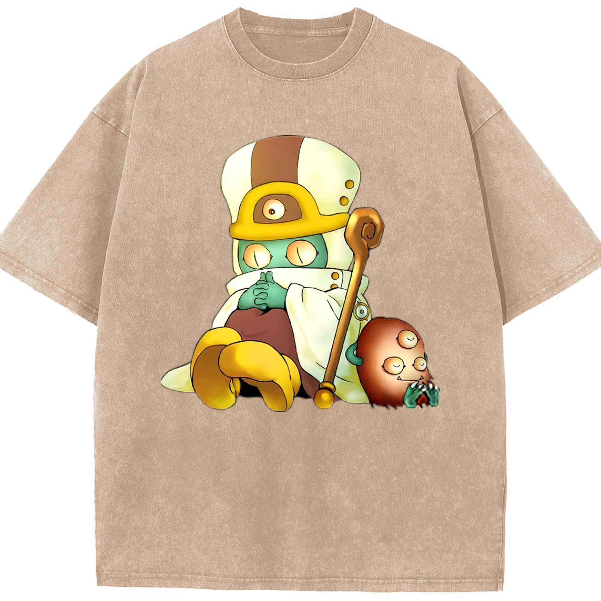（画像用） 遊☆戯☆王 Yu-Gi-Oh! 綿100% ヴィンテージ風 半袖Tシャツ（フロントプリント）