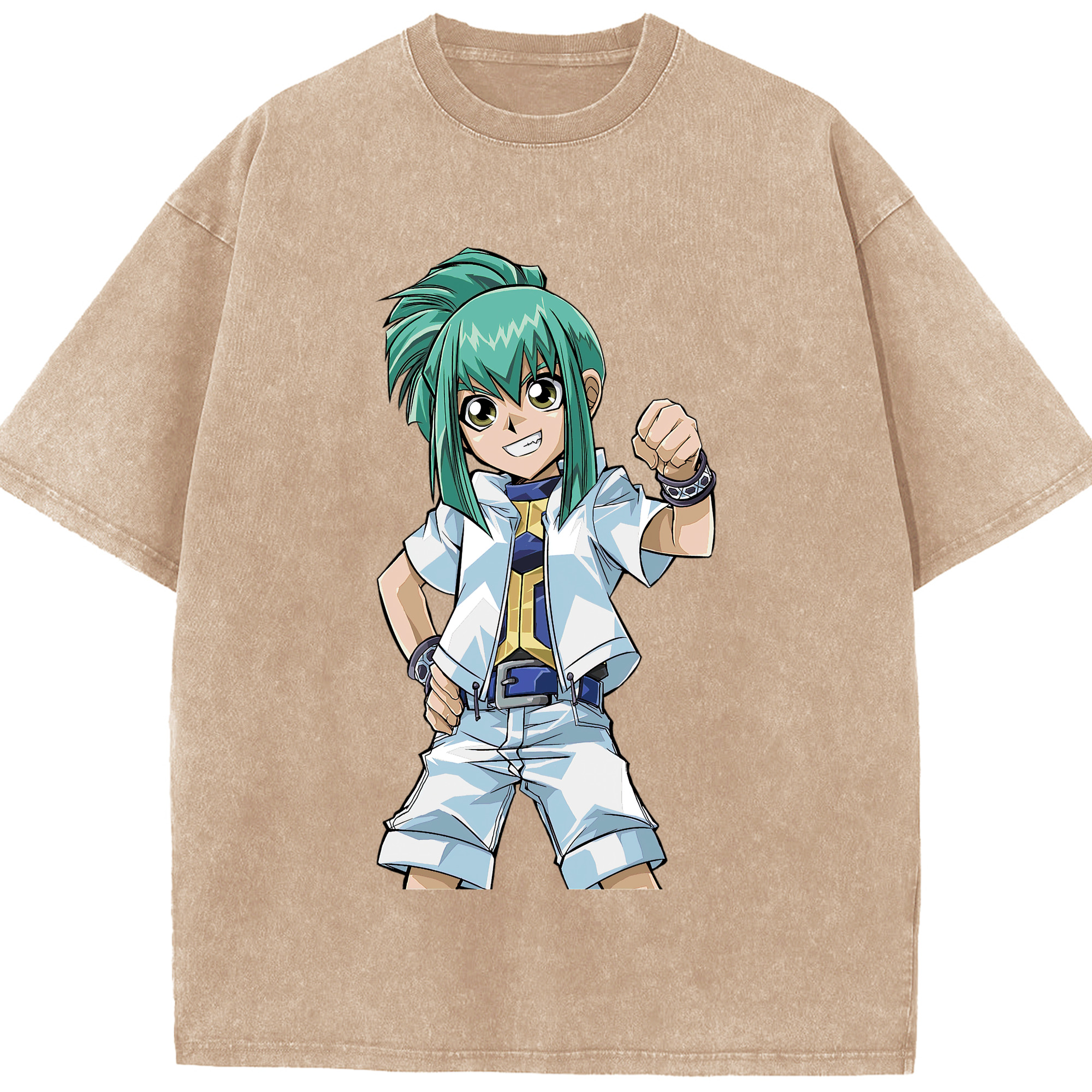 （画像用） 遊☆戯☆王 Yu-Gi-Oh! 綿100% ヴィンテージ風 半袖Tシャツ（フロントプリント）