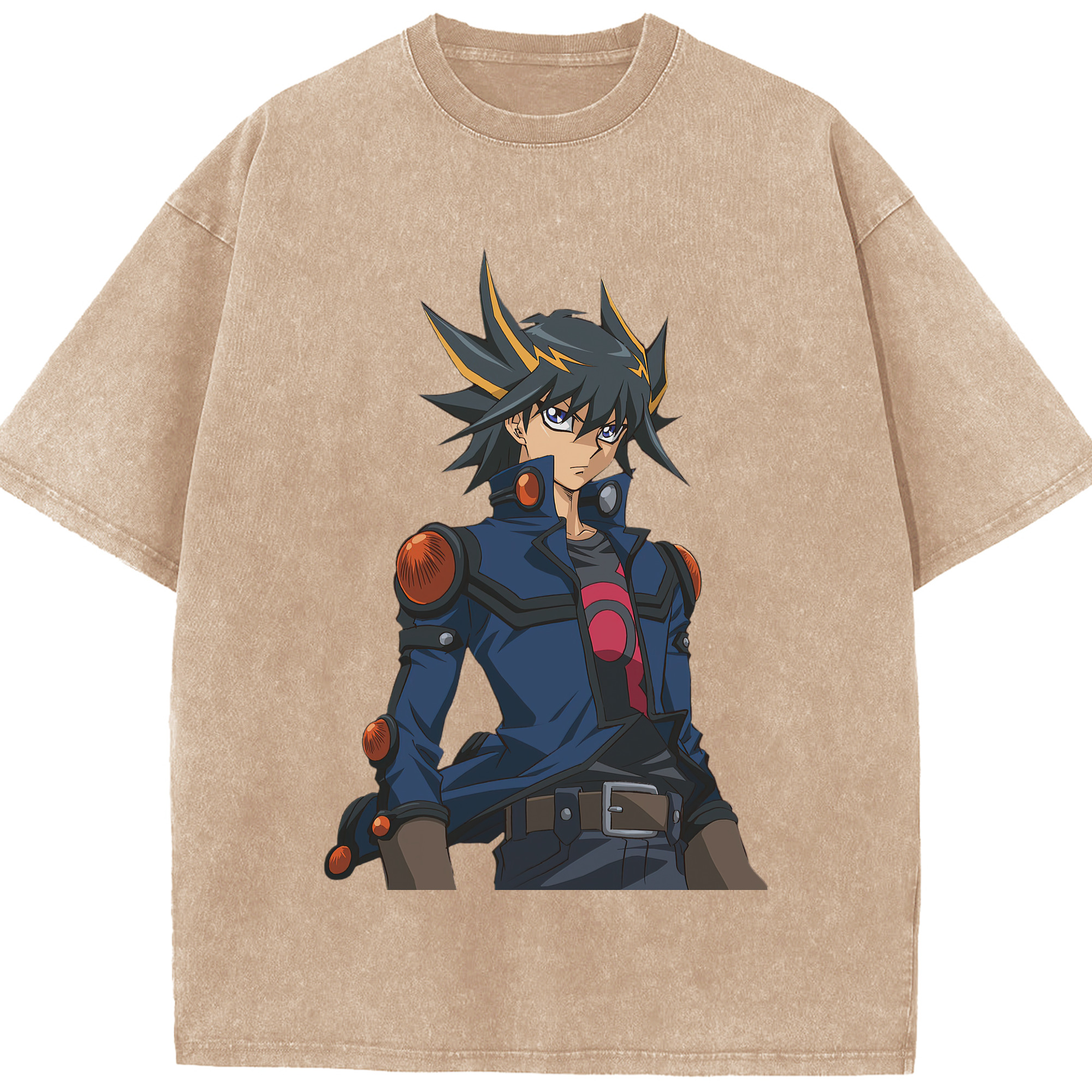 （画像用） 遊☆戯☆王 Yu-Gi-Oh! 綿100% ヴィンテージ風 半袖Tシャツ（フロントプリント）