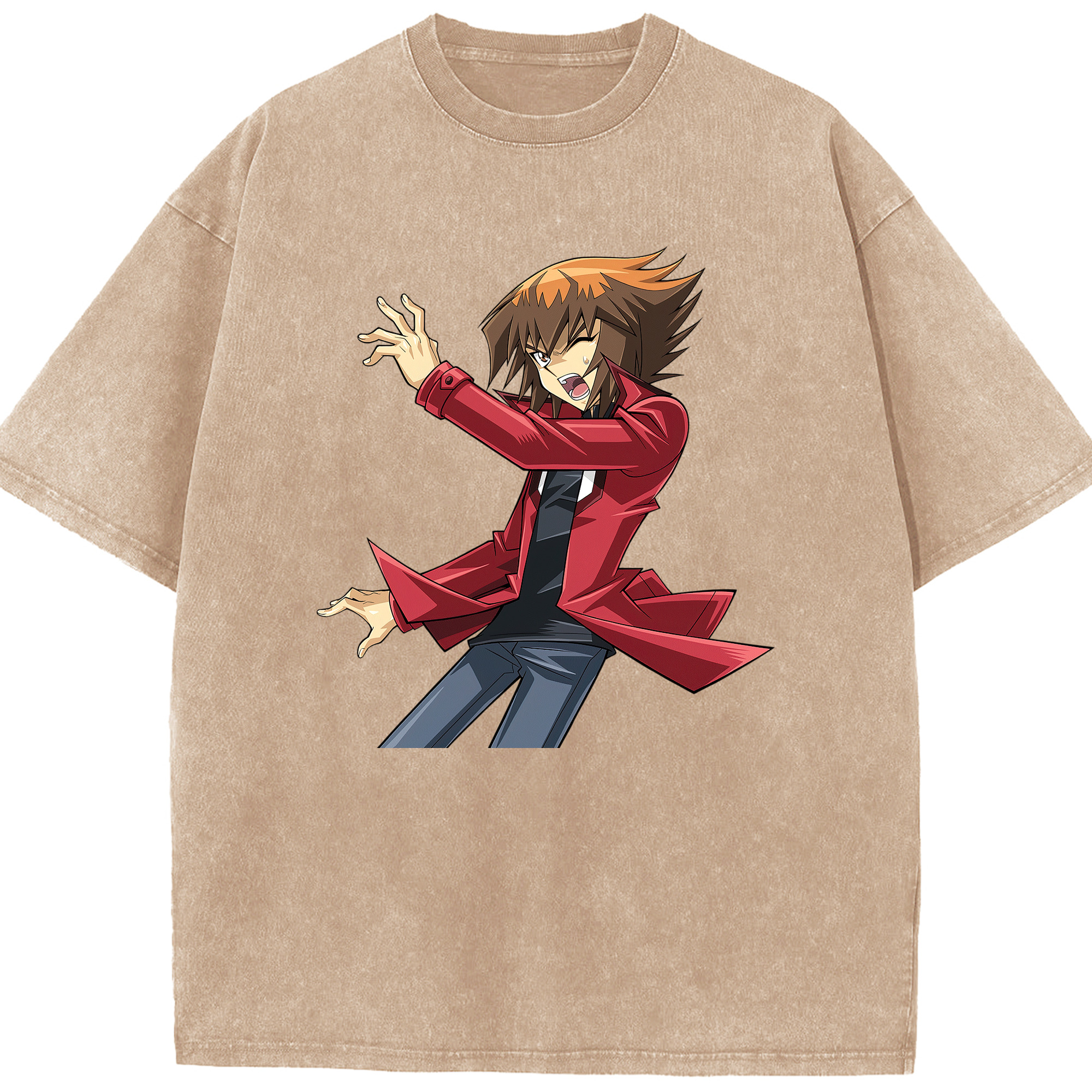 （画像用） 遊☆戯☆王 Yu-Gi-Oh! 綿100% ヴィンテージ風 半袖Tシャツ（フロントプリント）