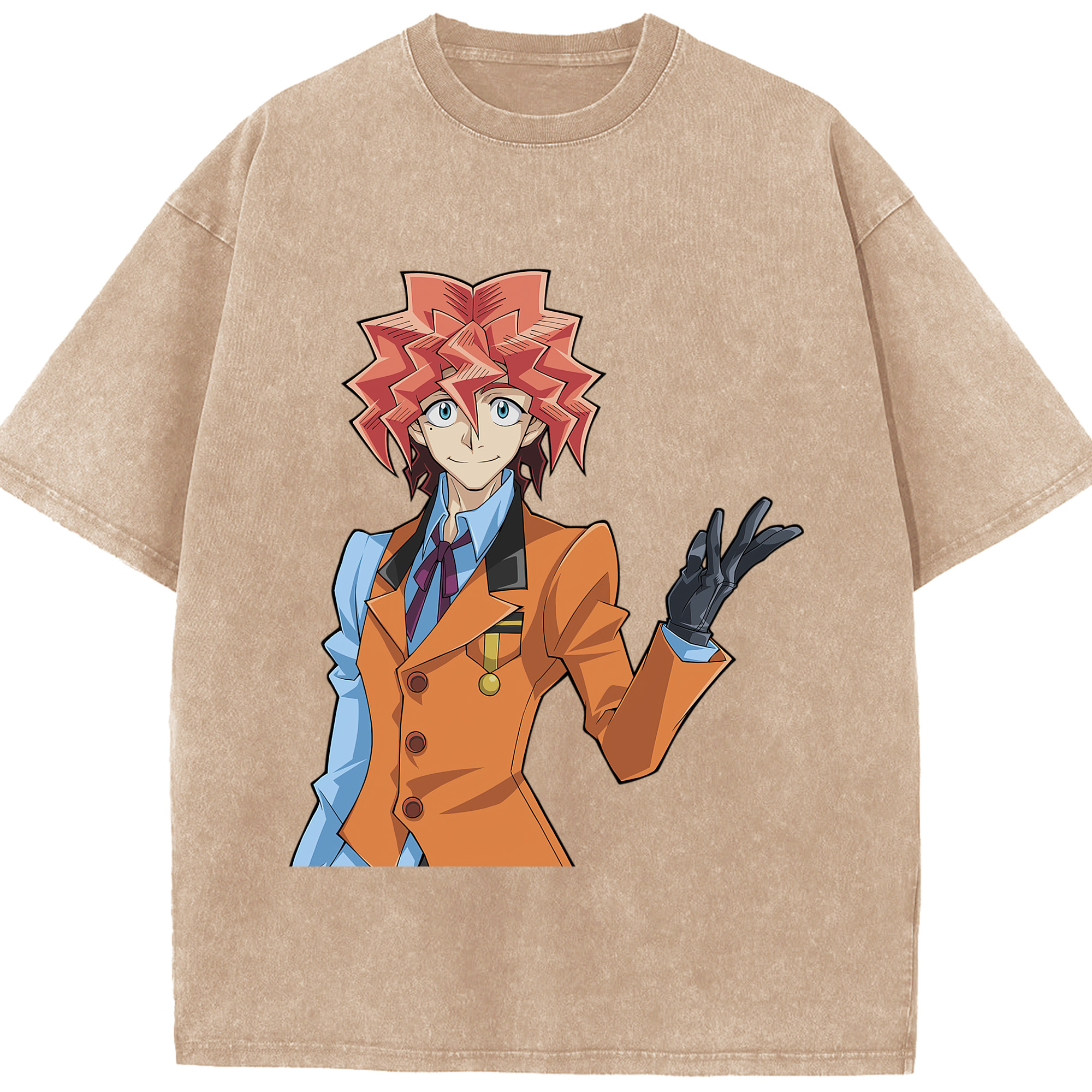 （画像用） 遊☆戯☆王 Yu-Gi-Oh! 綿100% ヴィンテージ風 半袖Tシャツ（フロントプリント）