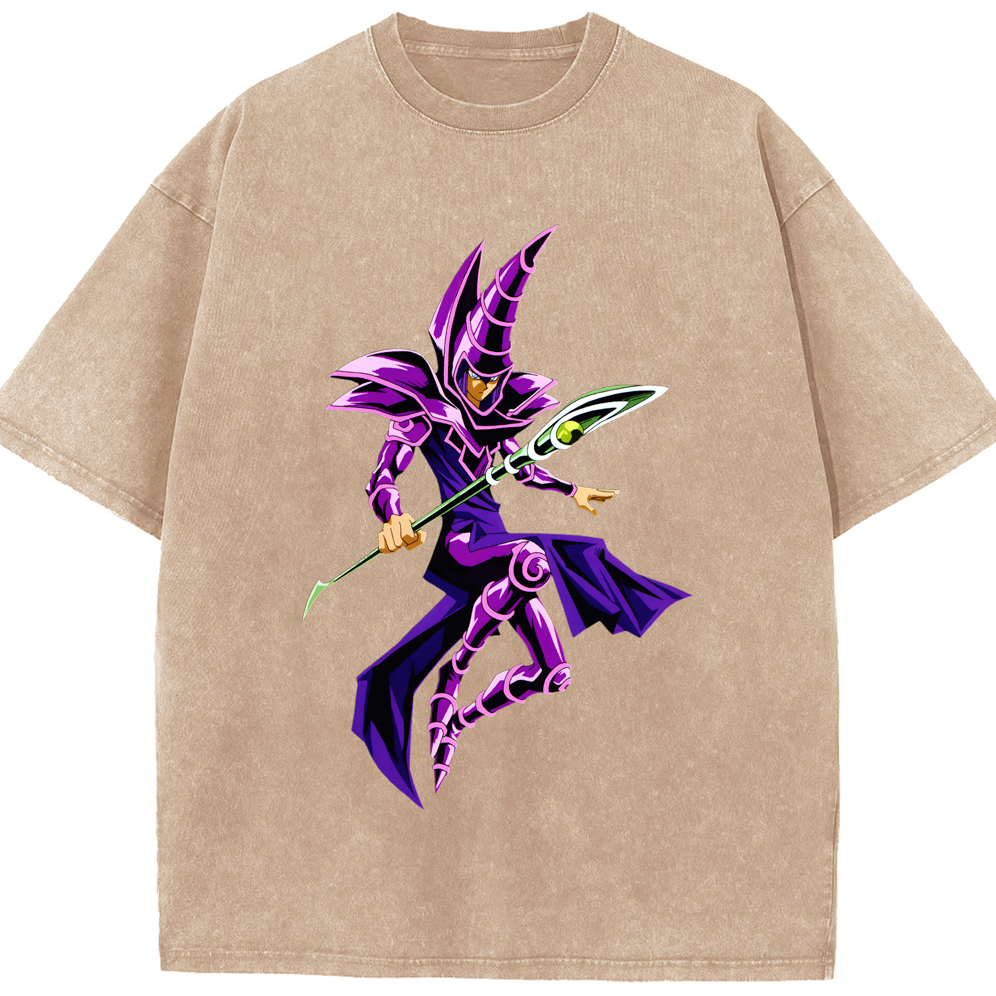 （画像用） 遊☆戯☆王 Yu-Gi-Oh! 綿100% ヴィンテージ風 半袖Tシャツ（フロントプリント）