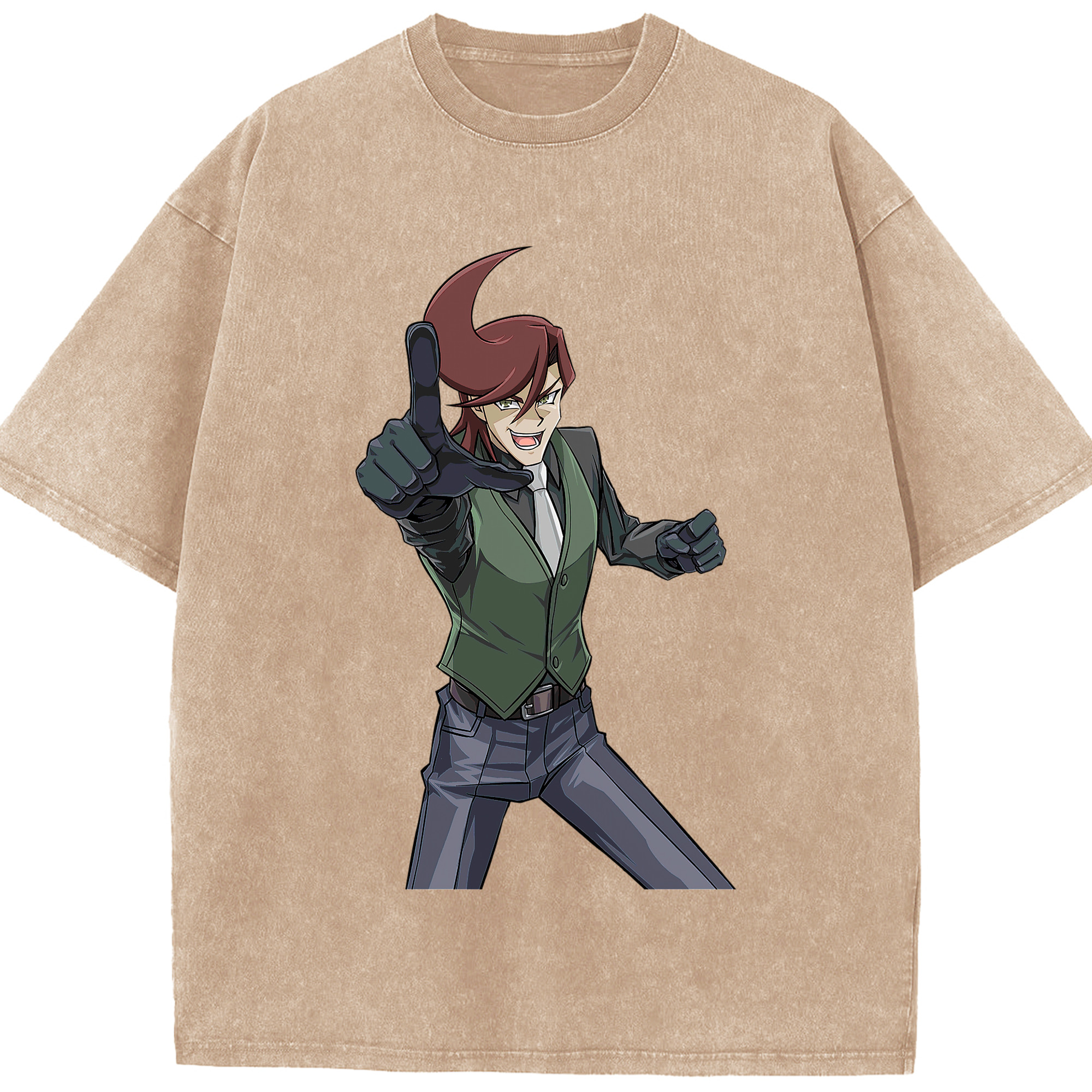 （画像用） 遊☆戯☆王 Yu-Gi-Oh! 綿100% ヴィンテージ風 半袖Tシャツ（フロントプリント）