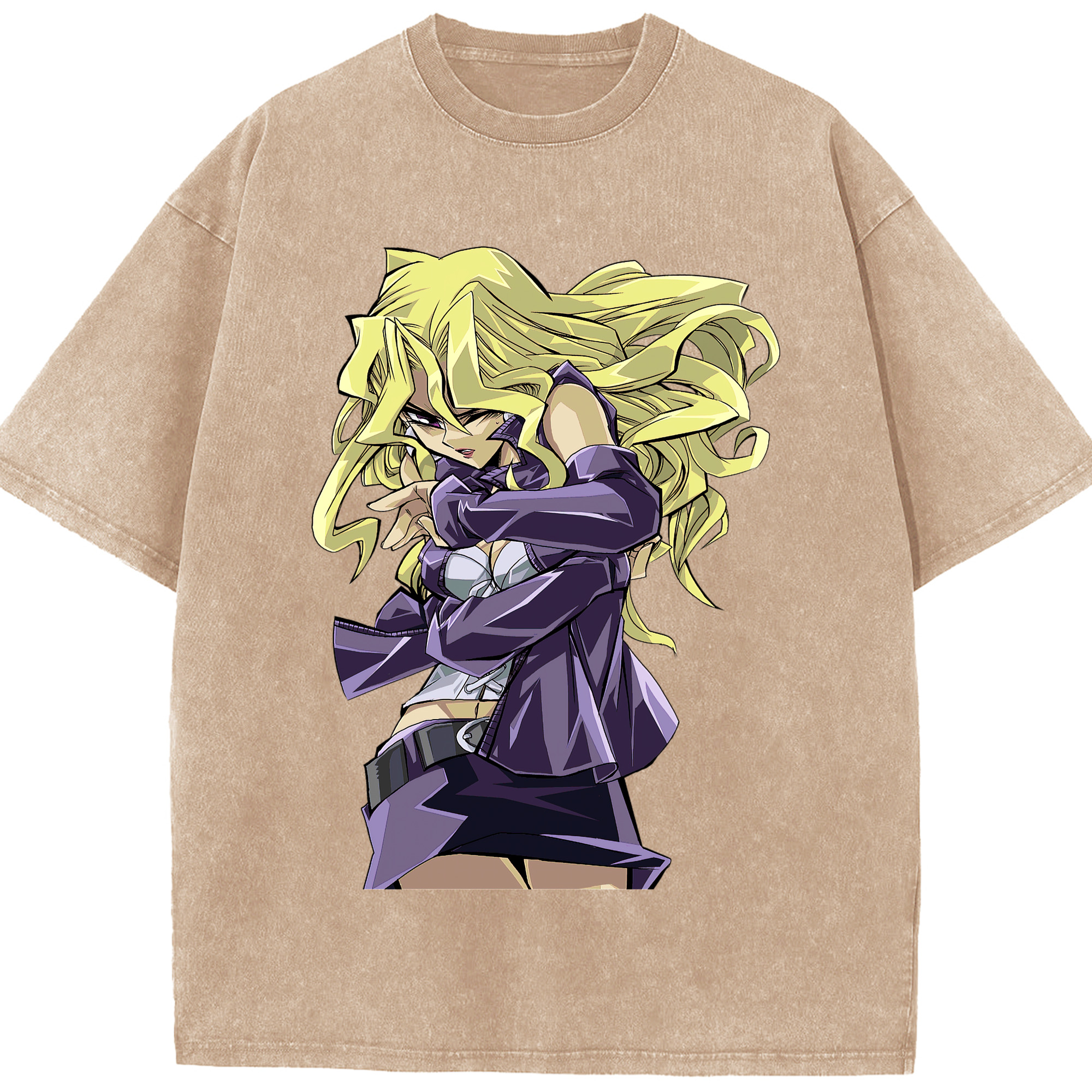 （画像用） 遊☆戯☆王 Yu-Gi-Oh! 綿100% ヴィンテージ風 半袖Tシャツ（フロントプリント）