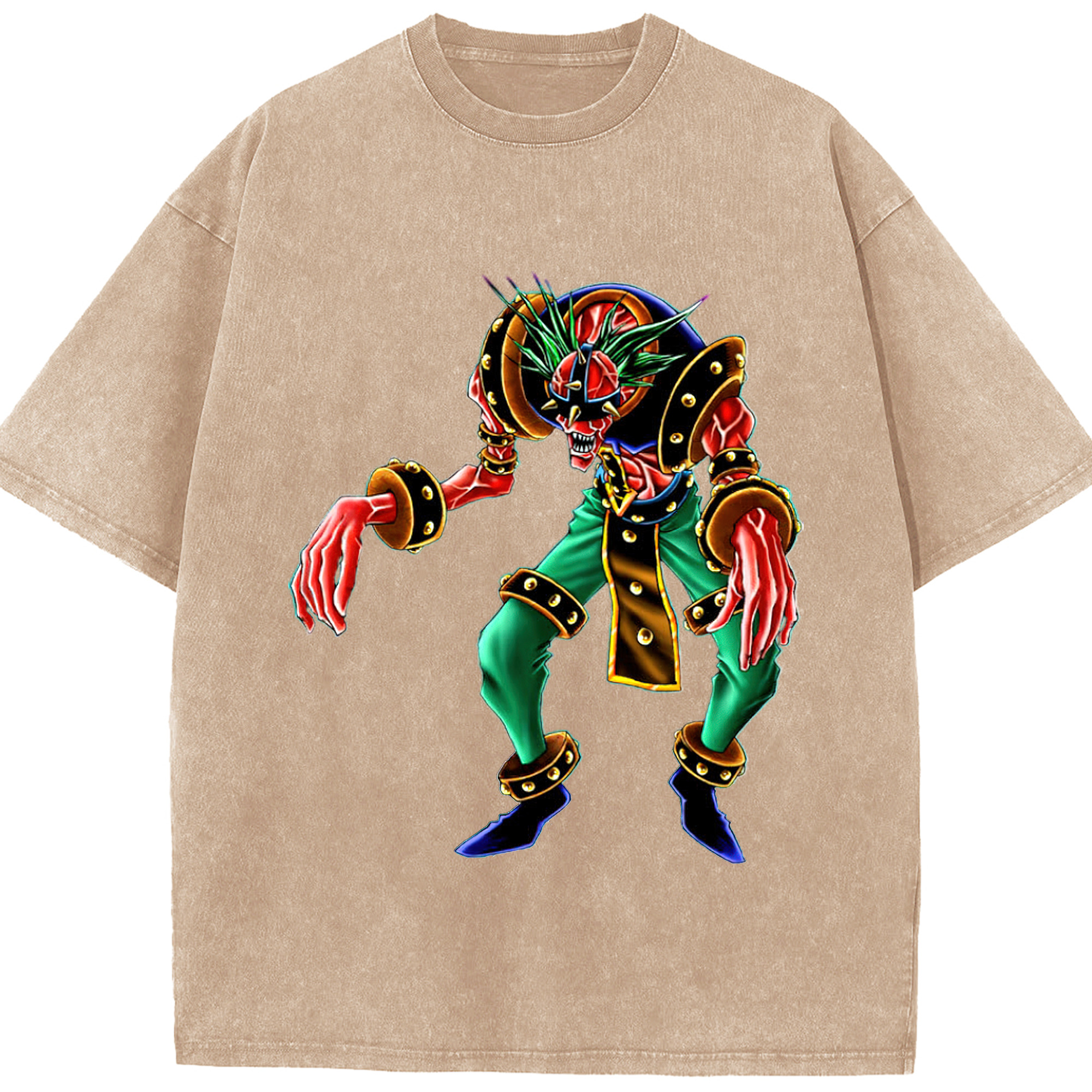 （画像用） 遊☆戯☆王 Yu-Gi-Oh! 綿100% ヴィンテージ風 半袖Tシャツ（フロントプリント）