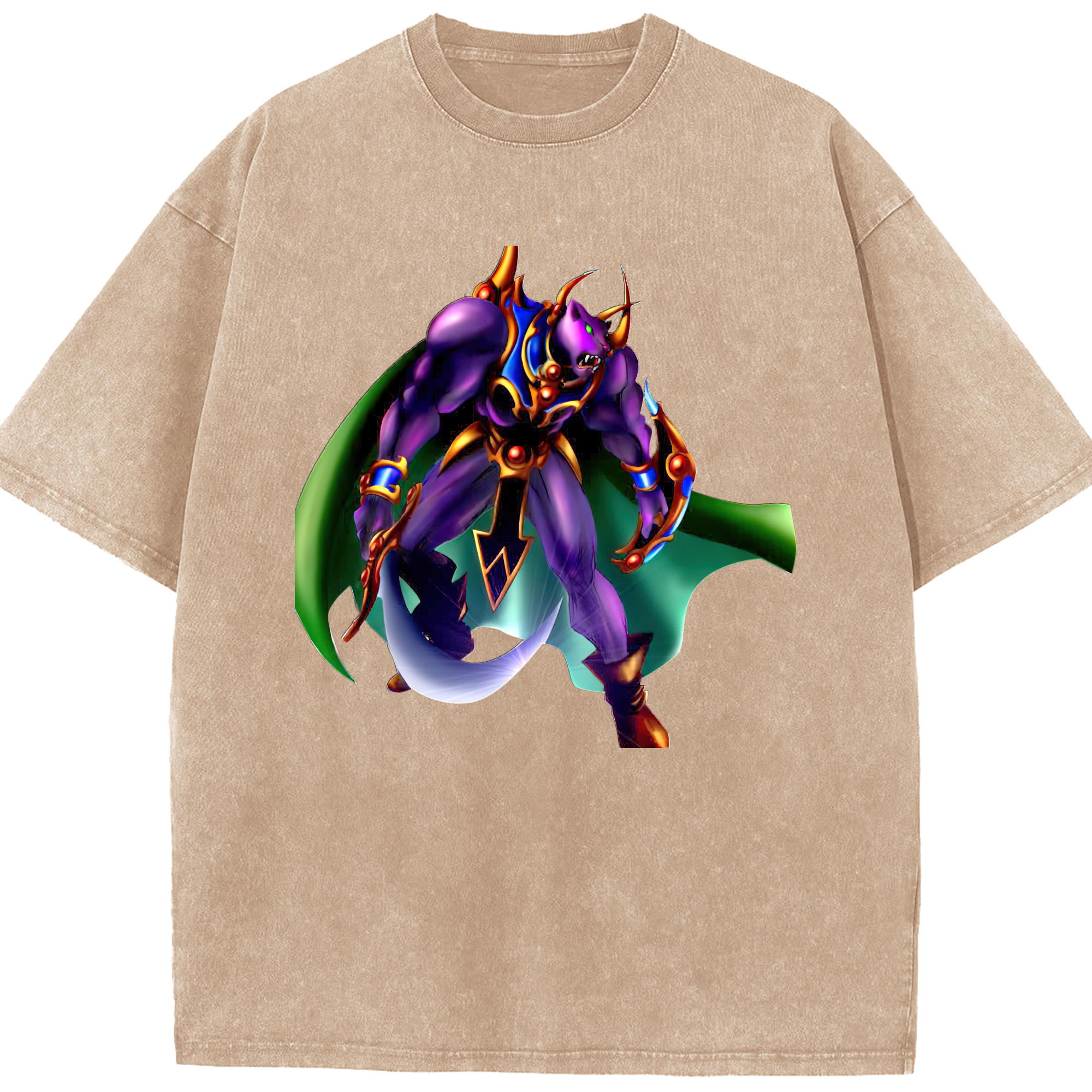（画像用） 遊☆戯☆王 Yu-Gi-Oh! 綿100% ヴィンテージ風 半袖Tシャツ（フロントプリント）