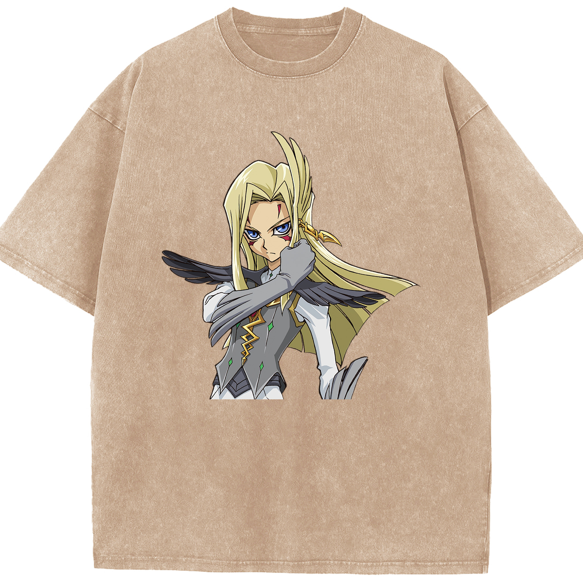 （画像用） 遊☆戯☆王 Yu-Gi-Oh! 綿100% ヴィンテージ風 半袖Tシャツ（フロントプリント）