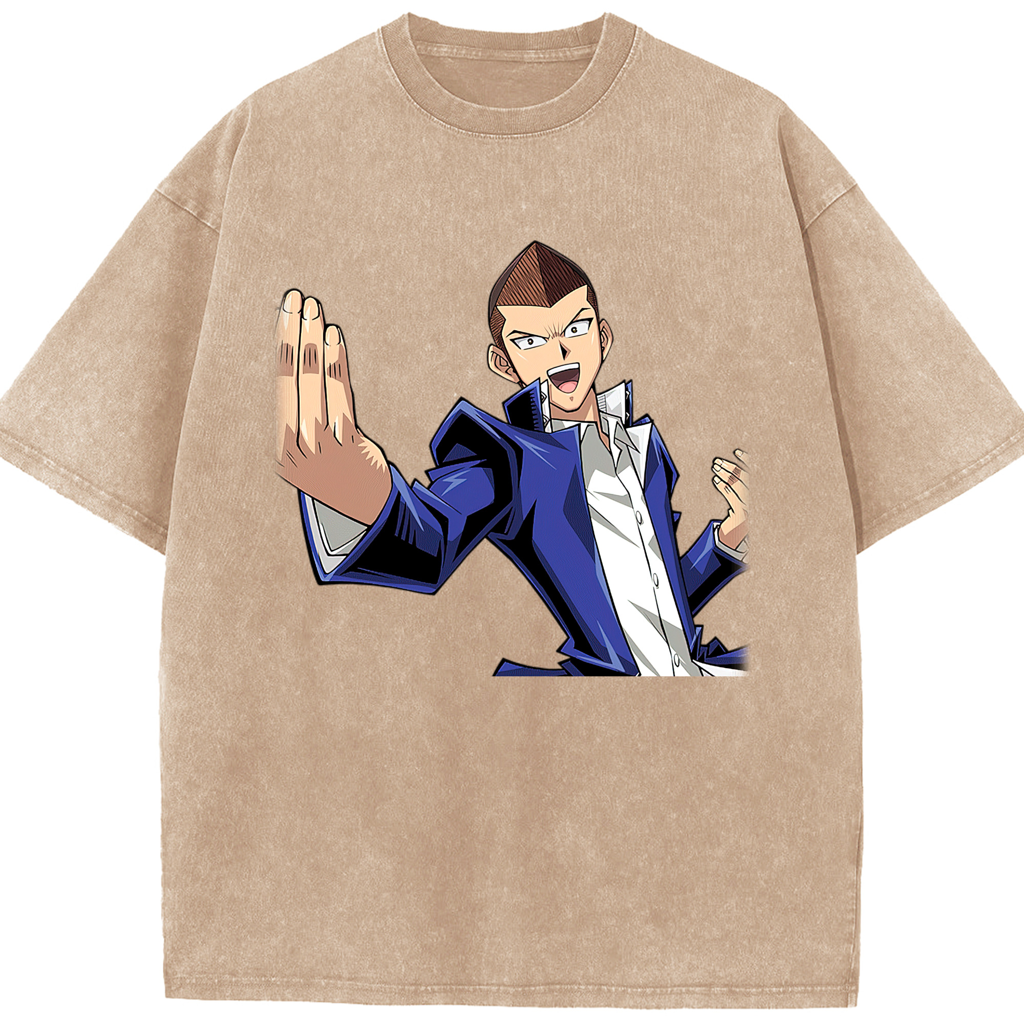 （画像用） 遊☆戯☆王 Yu-Gi-Oh! 綿100% ヴィンテージ風 半袖Tシャツ（フロントプリント）