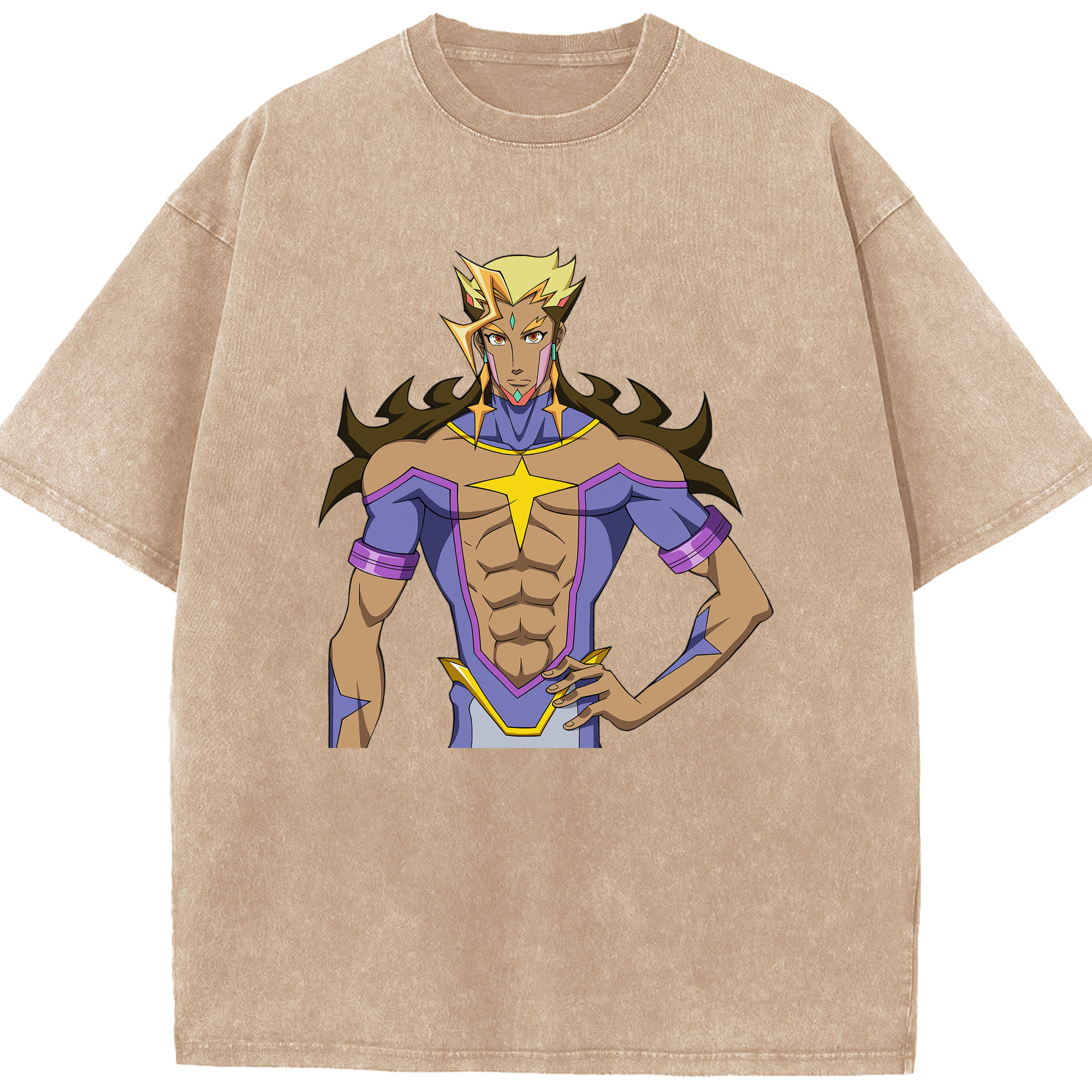 （画像用） 遊☆戯☆王 Yu-Gi-Oh! 綿100% ヴィンテージ風 半袖Tシャツ（フロントプリント）