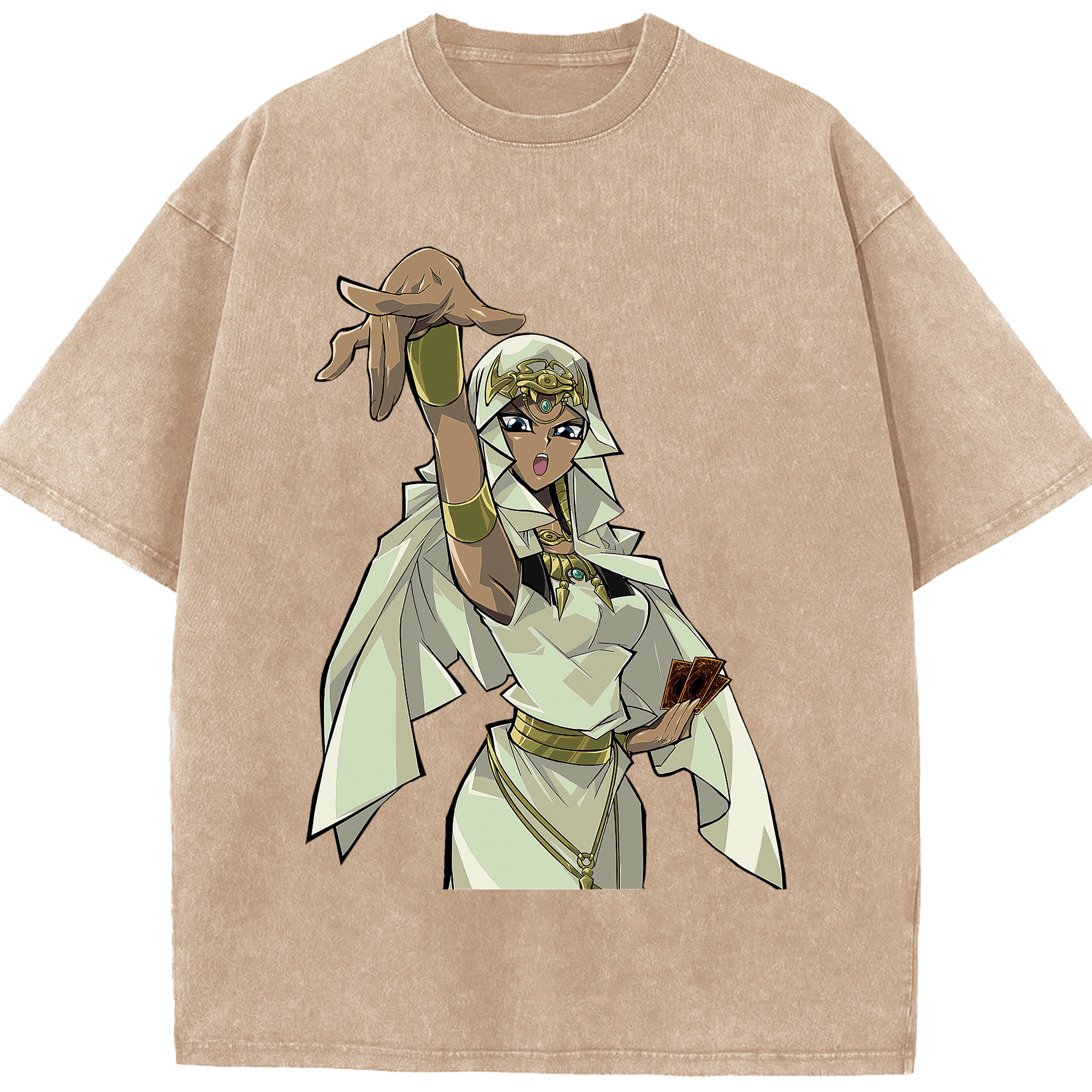 （画像用） 遊☆戯☆王 Yu-Gi-Oh! 綿100% ヴィンテージ風 半袖Tシャツ（フロントプリント）