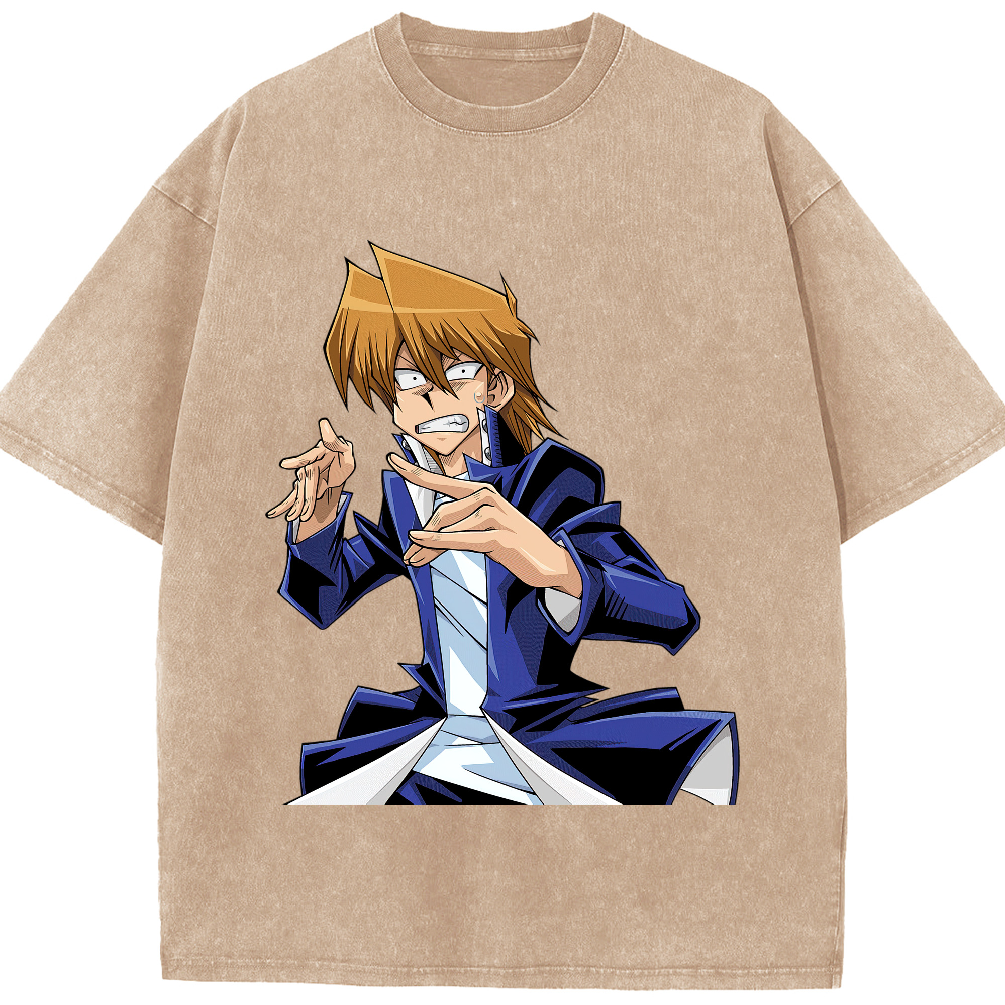 （画像用） 遊☆戯☆王 Yu-Gi-Oh! 綿100% ヴィンテージ風 半袖Tシャツ（フロントプリント）