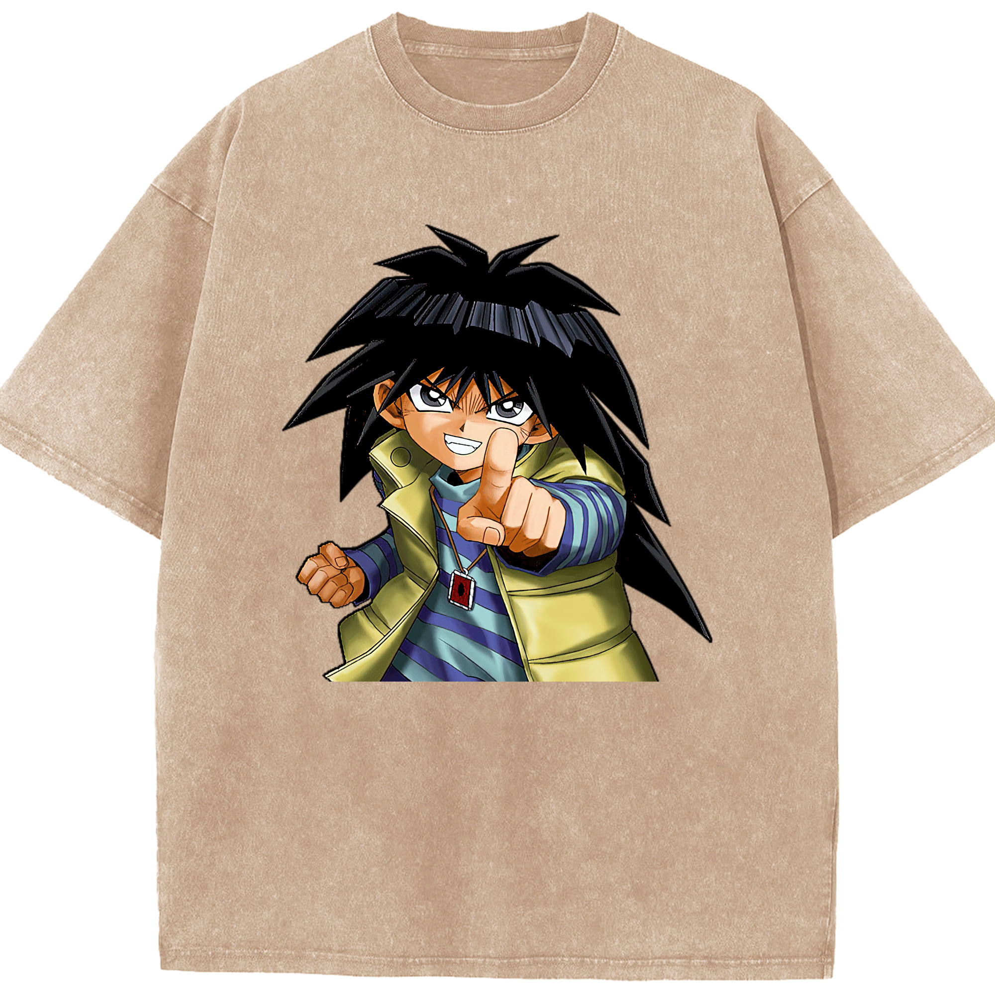 （画像用） 遊☆戯☆王 Yu-Gi-Oh! 綿100% ヴィンテージ風 半袖Tシャツ（フロントプリント）