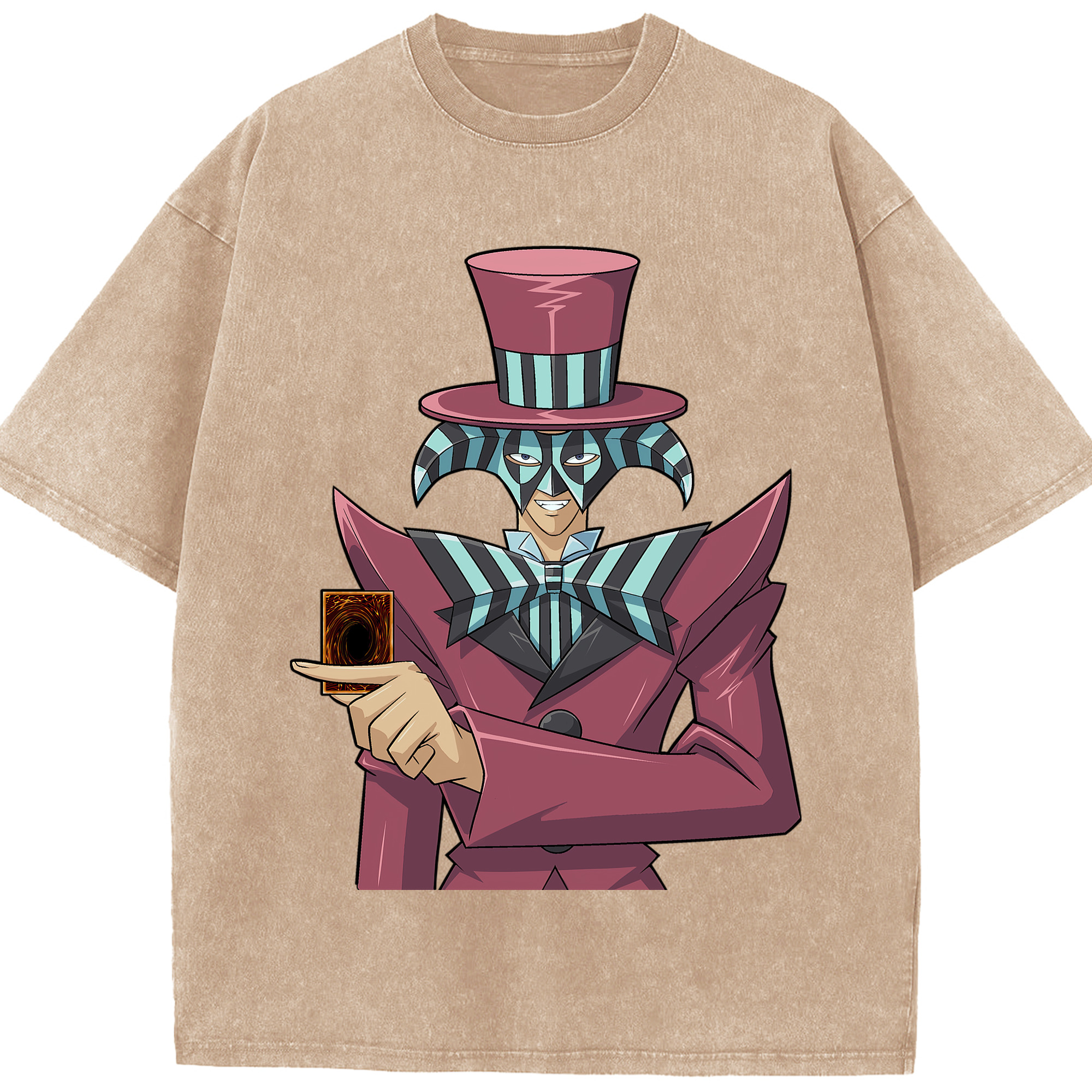 （画像用） 遊☆戯☆王 Yu-Gi-Oh! 綿100% ヴィンテージ風 半袖Tシャツ（フロントプリント）