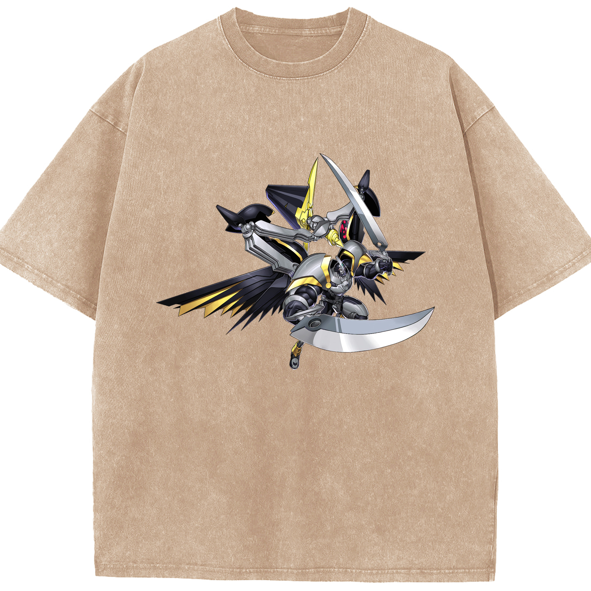 （画像用） 遊☆戯☆王 Yu-Gi-Oh! 綿100% ヴィンテージ風 半袖Tシャツ（フロントプリント）