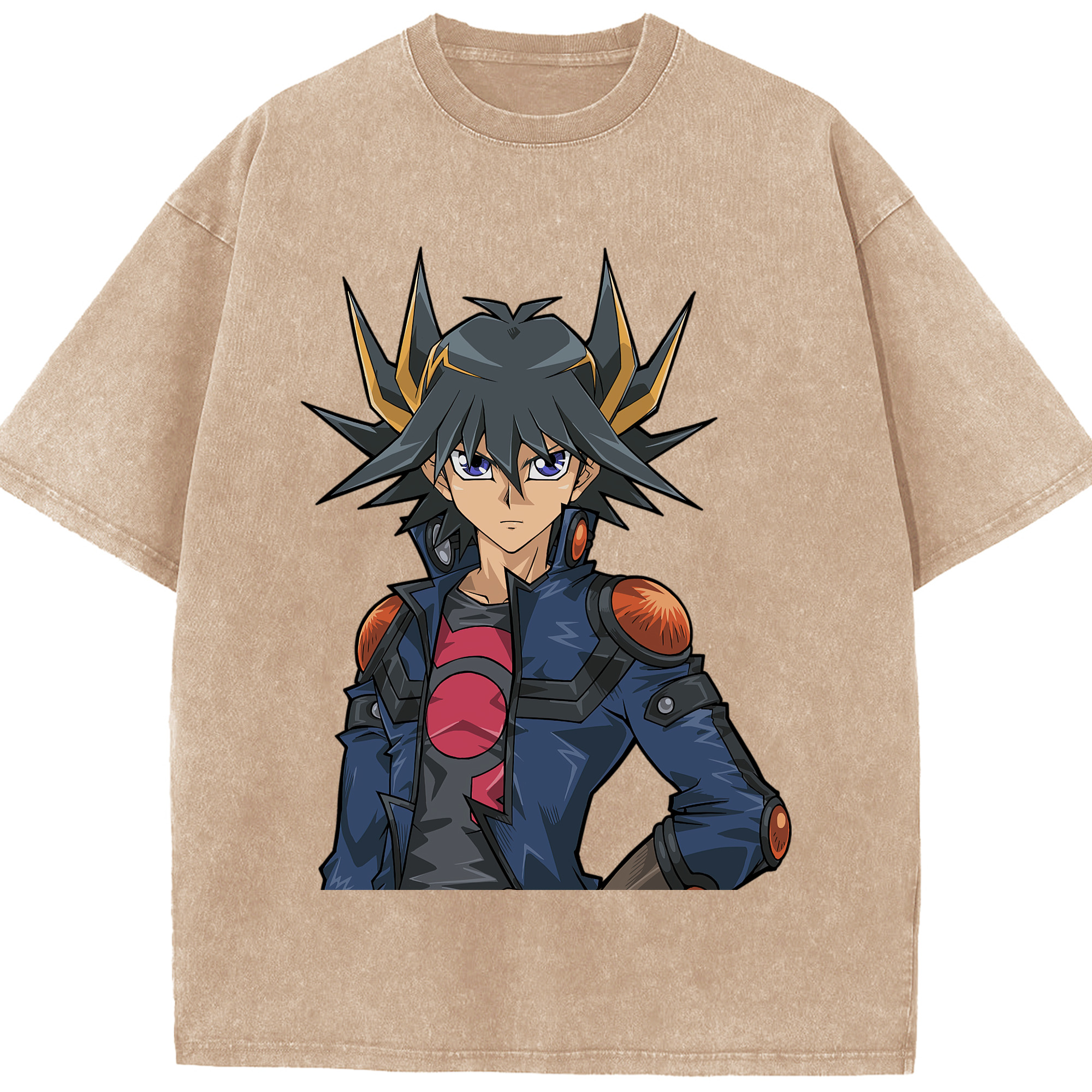 （画像用） 遊☆戯☆王 Yu-Gi-Oh! 綿100% ヴィンテージ風 半袖Tシャツ（フロントプリント）