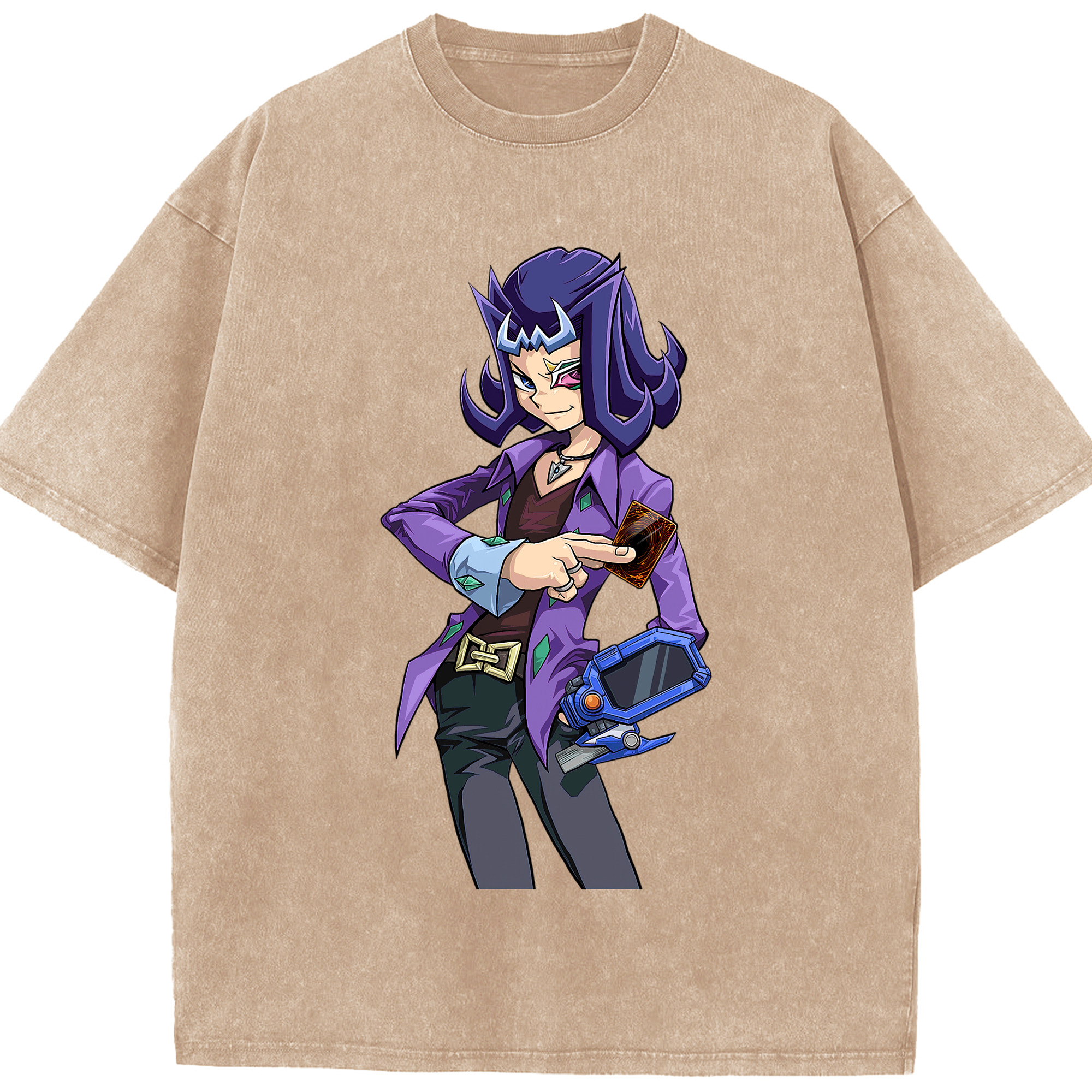 （画像用） 遊☆戯☆王 Yu-Gi-Oh! 綿100% ヴィンテージ風 半袖Tシャツ（フロントプリント）