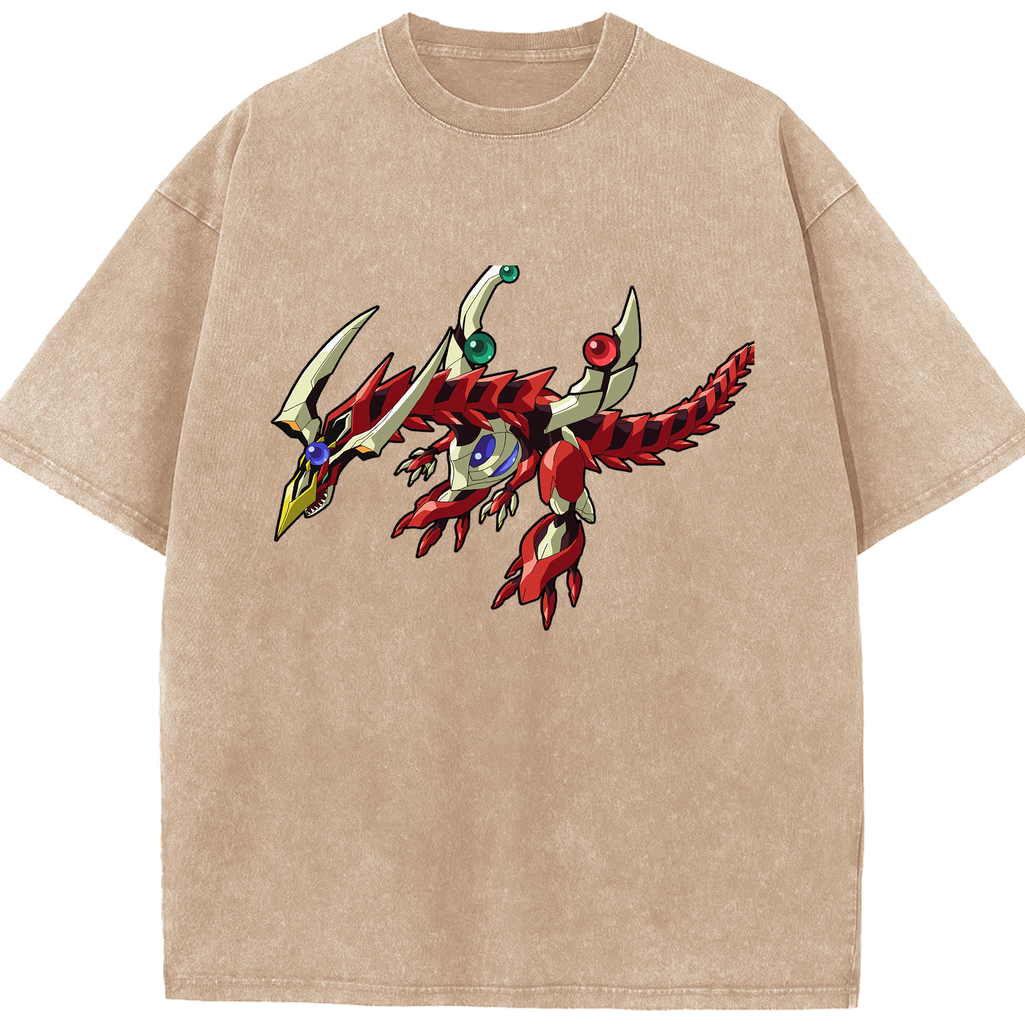 （画像用） 遊☆戯☆王 Yu-Gi-Oh! 綿100% ヴィンテージ風 半袖Tシャツ（フロントプリント）