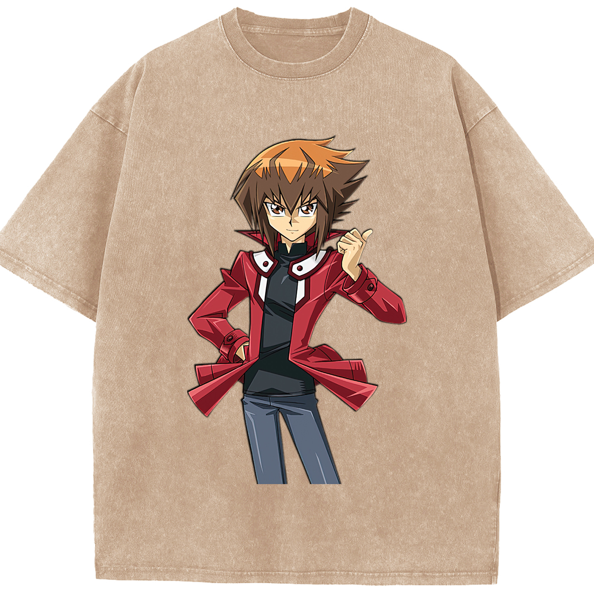 （画像用） 遊☆戯☆王 Yu-Gi-Oh! 綿100% ヴィンテージ風 半袖Tシャツ（フロントプリント）