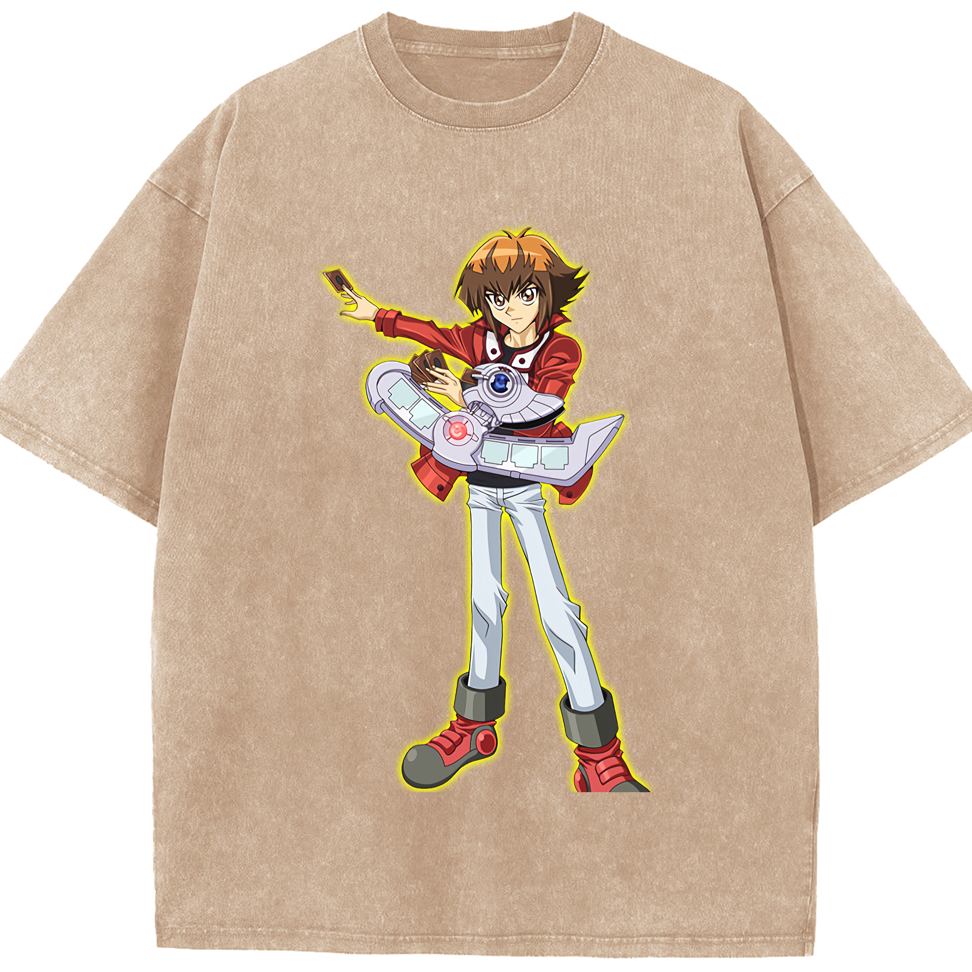 （画像用） 遊☆戯☆王 Yu-Gi-Oh! 綿100% ヴィンテージ風 半袖Tシャツ（フロントプリント）