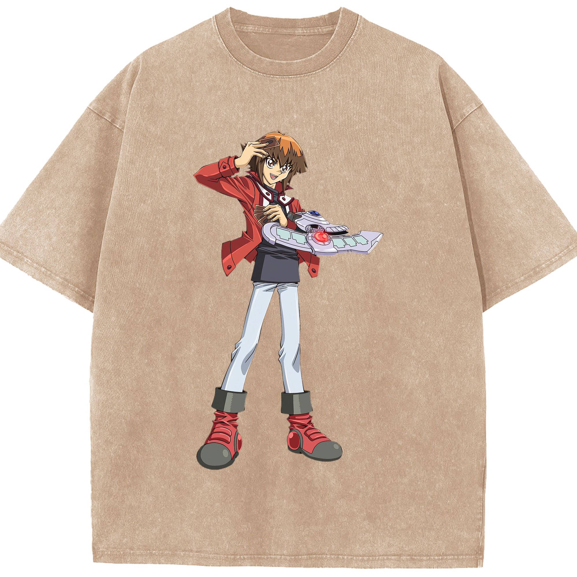（画像用） 遊☆戯☆王 Yu-Gi-Oh! 綿100% ヴィンテージ風 半袖Tシャツ（フロントプリント）