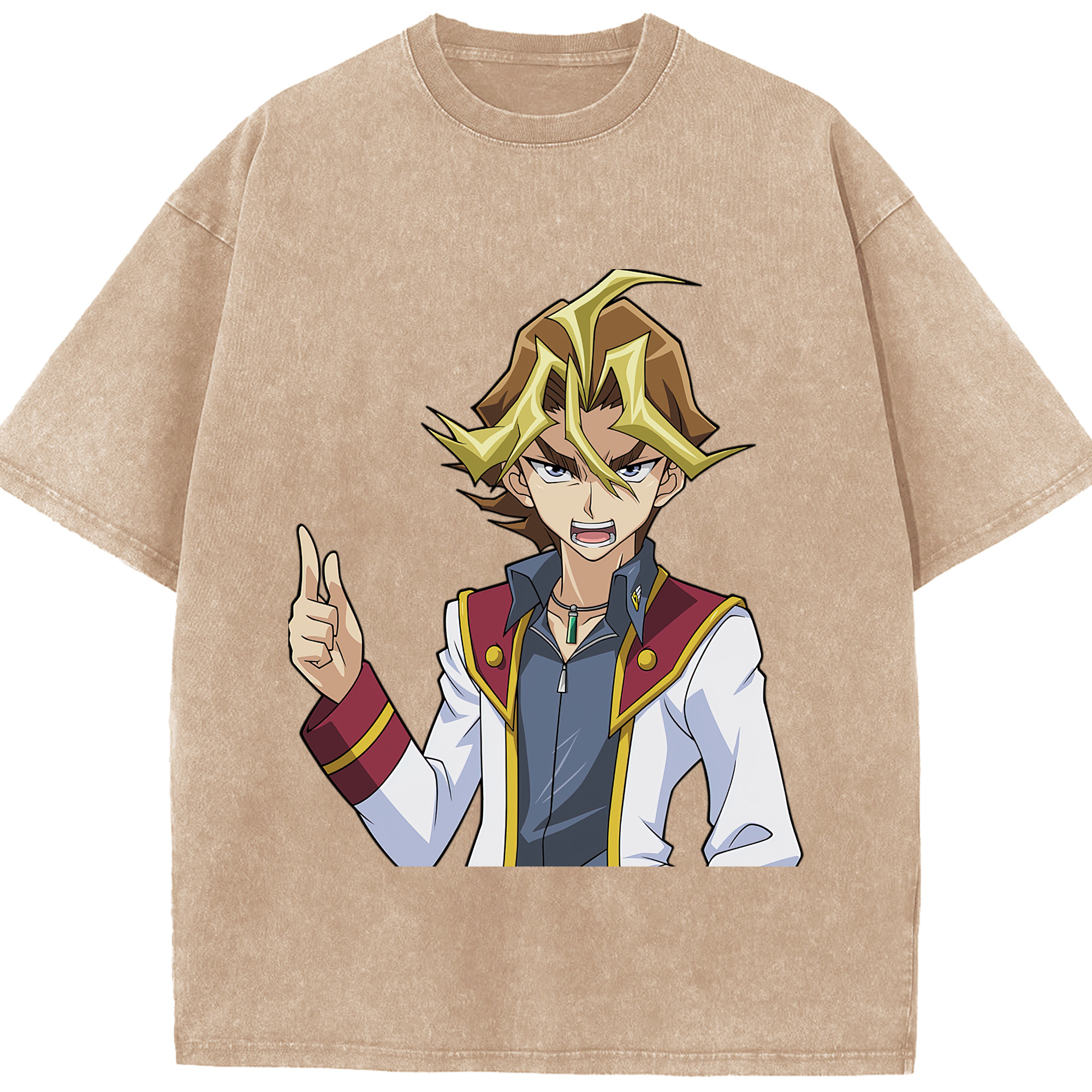 （画像用） 遊☆戯☆王 Yu-Gi-Oh! 綿100% ヴィンテージ風 半袖Tシャツ（フロントプリント）