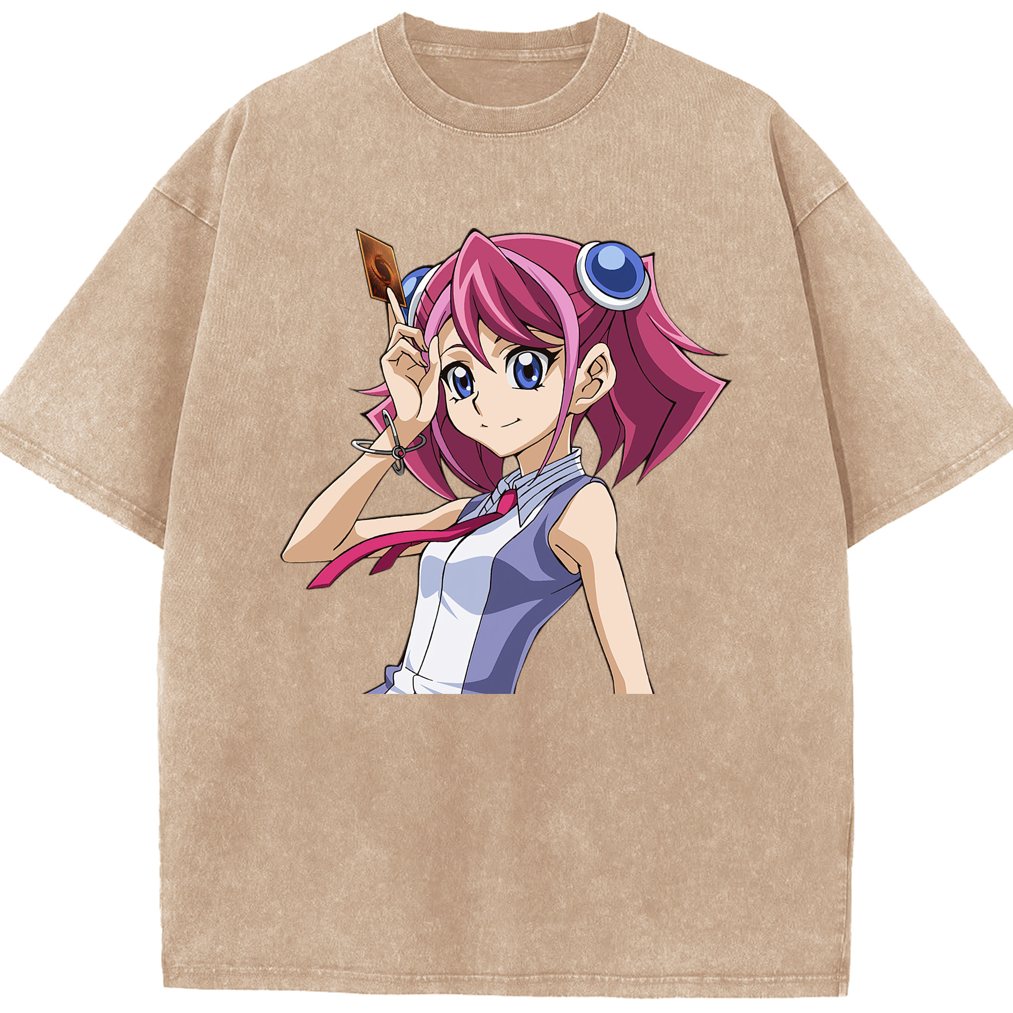 （画像用） 遊☆戯☆王 Yu-Gi-Oh! 綿100% ヴィンテージ風 半袖Tシャツ（フロントプリント）