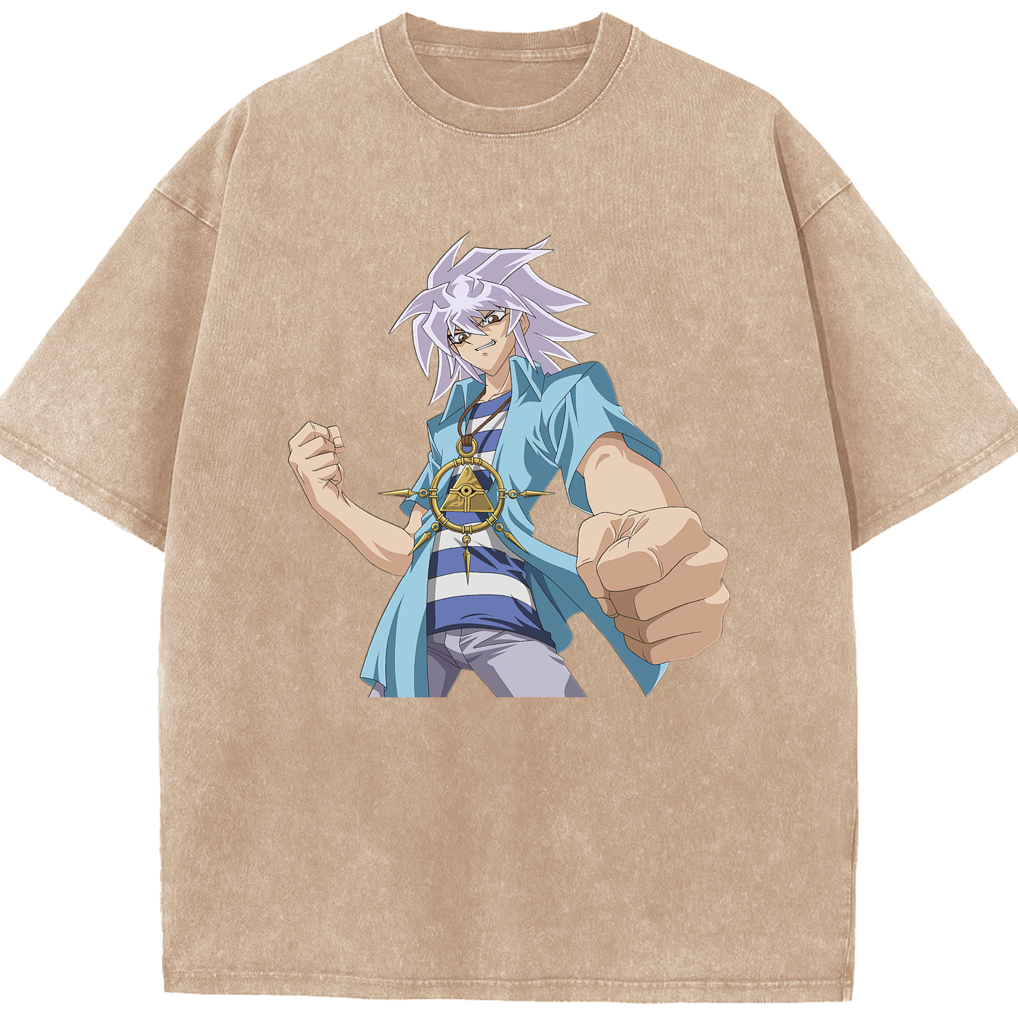 （画像用） 遊☆戯☆王 Yu-Gi-Oh! 綿100% ヴィンテージ風 半袖Tシャツ（フロントプリント）