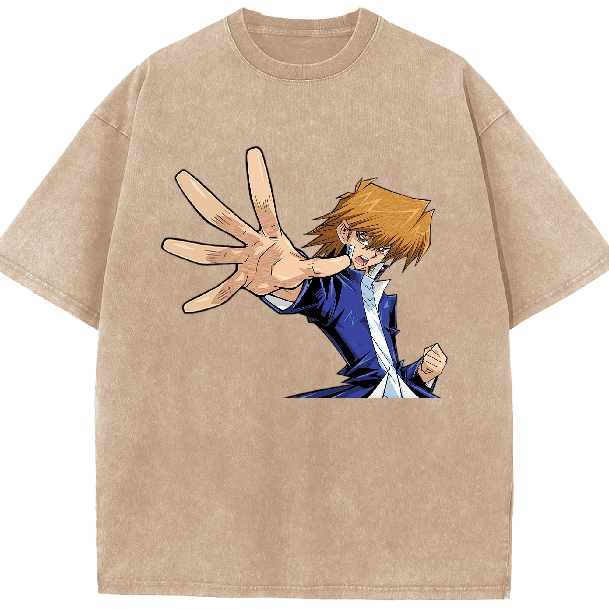 （画像用） 遊☆戯☆王 Yu-Gi-Oh! 綿100% ヴィンテージ風 半袖Tシャツ（フロントプリント）