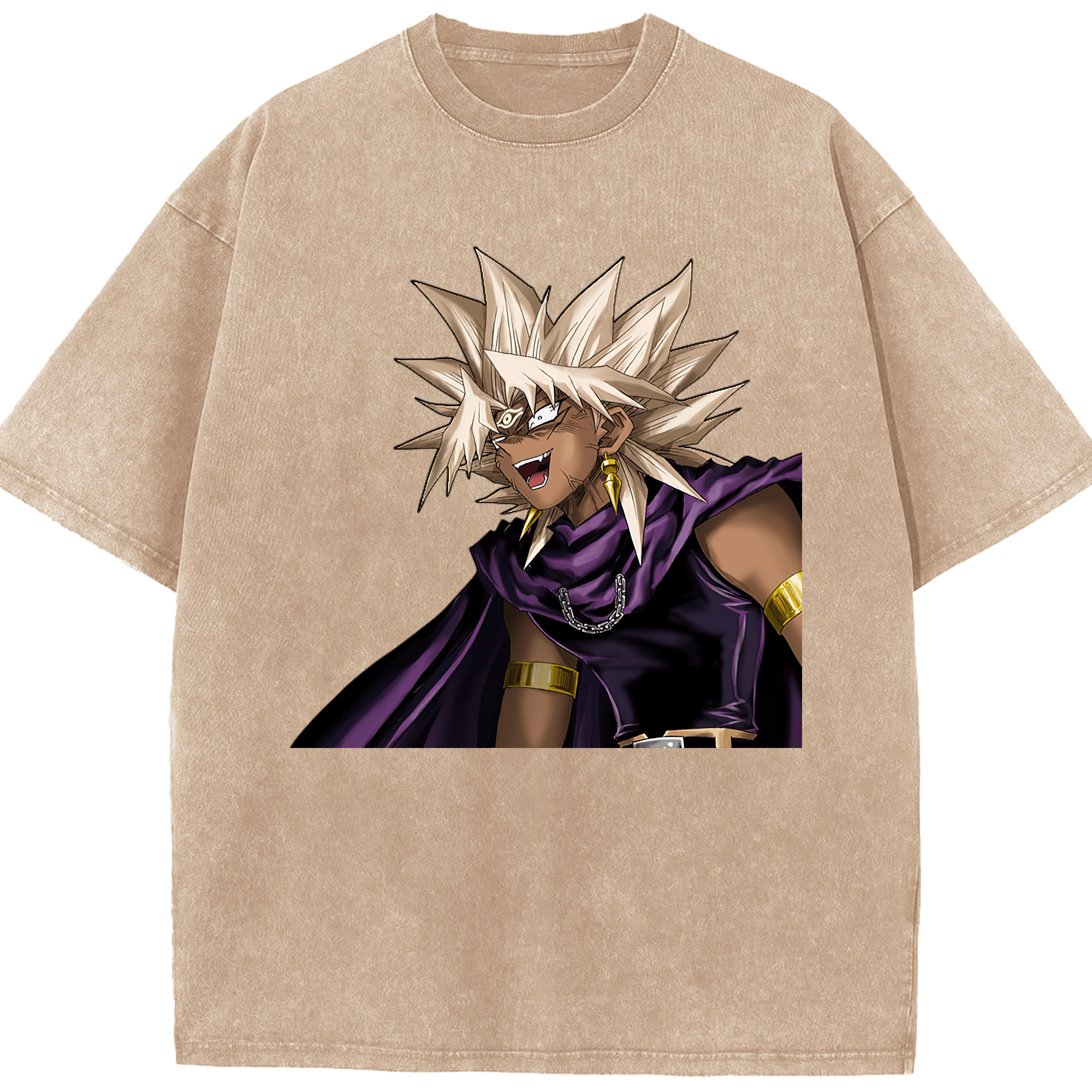 （画像用） 遊☆戯☆王 Yu-Gi-Oh! 綿100% ヴィンテージ風 半袖Tシャツ（フロントプリント）
