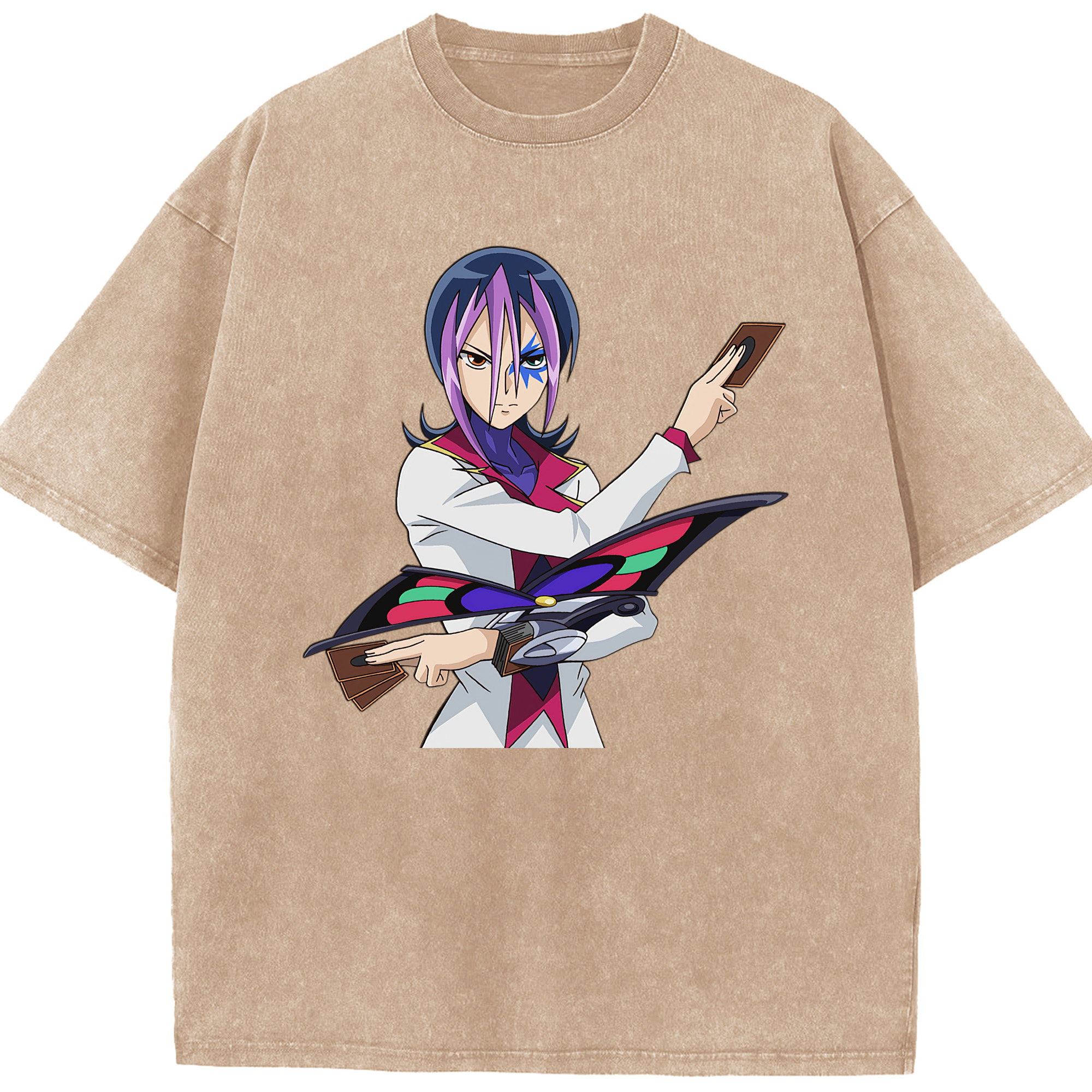 （画像用） 遊☆戯☆王 Yu-Gi-Oh! 綿100% ヴィンテージ風 半袖Tシャツ（フロントプリント）
