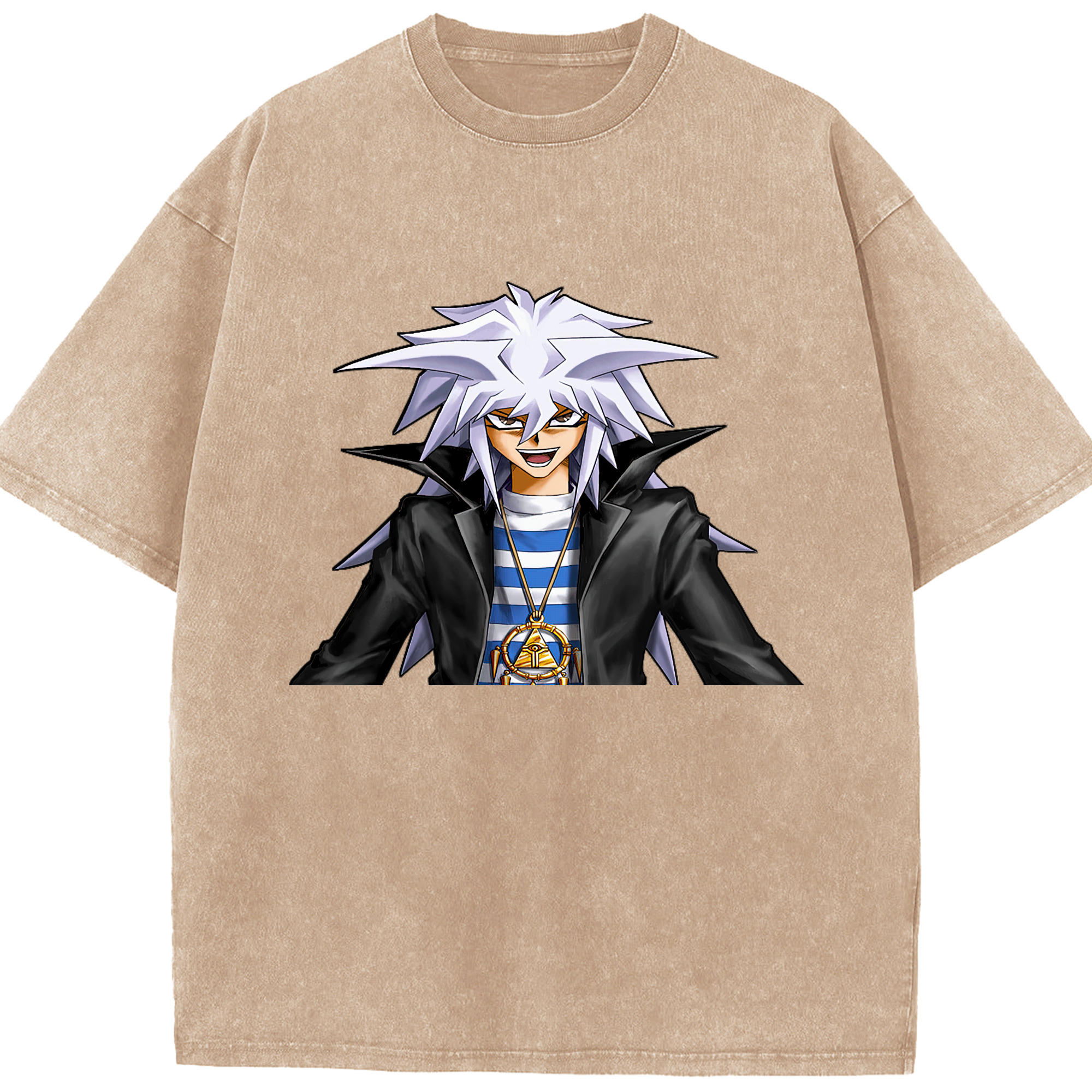 （画像用） 遊☆戯☆王 Yu-Gi-Oh! 綿100% ヴィンテージ風 半袖Tシャツ（フロントプリント）