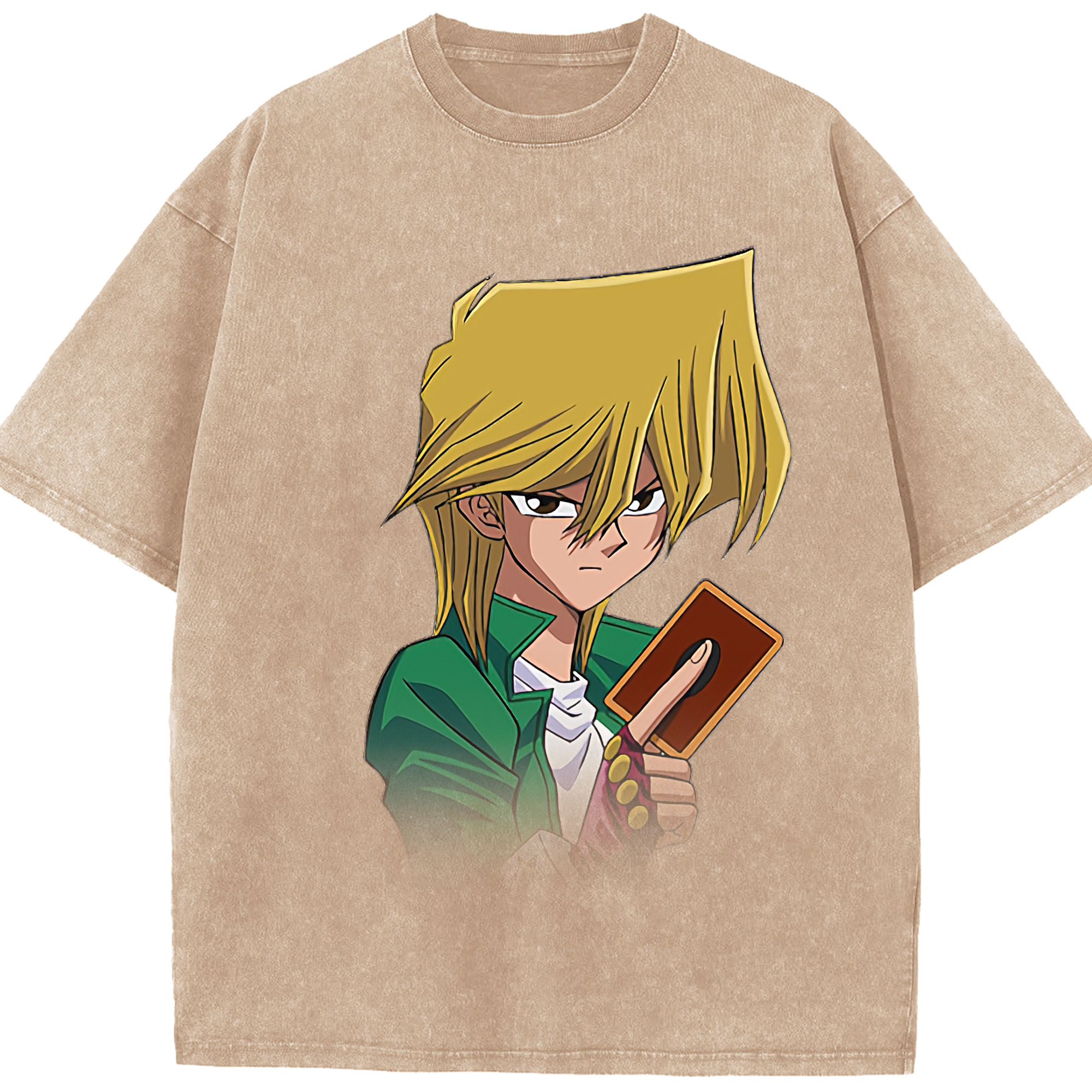 （画像用） 遊☆戯☆王 Yu-Gi-Oh! 綿100% ヴィンテージ風 半袖Tシャツ（フロントプリント）