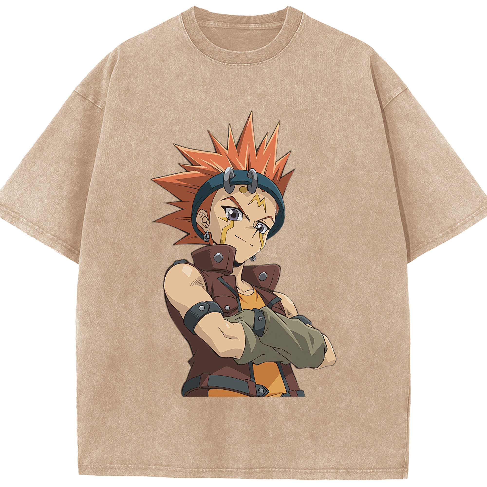 （画像用） 遊☆戯☆王 Yu-Gi-Oh! 綿100% ヴィンテージ風 半袖Tシャツ（フロントプリント）