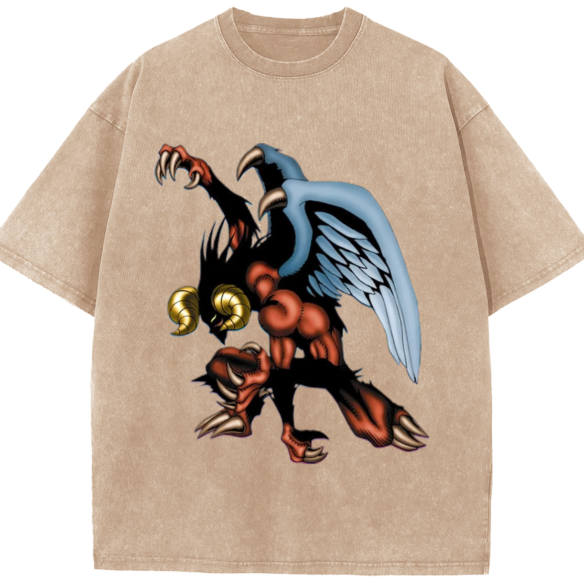 （画像用） 遊☆戯☆王 Yu-Gi-Oh! 綿100% ヴィンテージ風 半袖Tシャツ（フロントプリント）