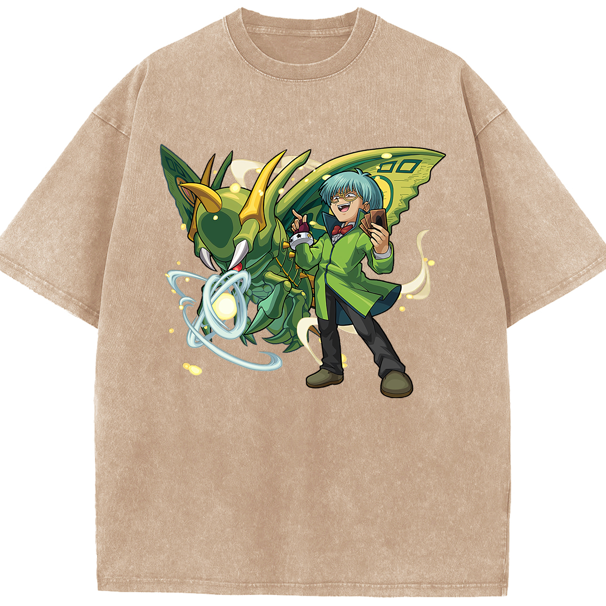 （画像用） 遊☆戯☆王 Yu-Gi-Oh! 綿100% ヴィンテージ風 半袖Tシャツ（フロントプリント）