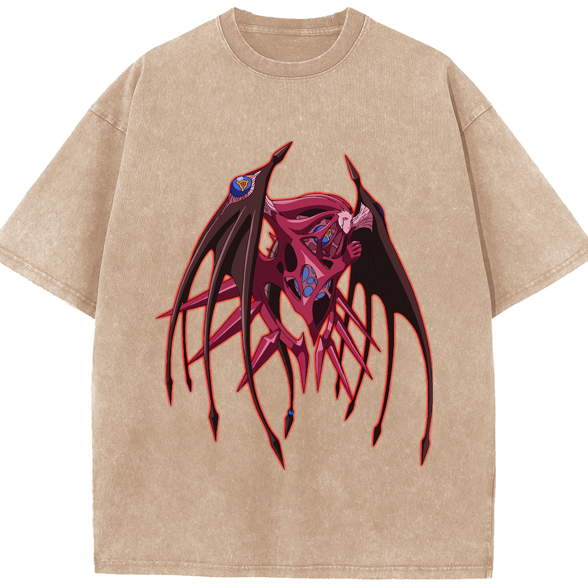 （画像用） 遊☆戯☆王 Yu-Gi-Oh! 綿100% ヴィンテージ風 半袖Tシャツ（フロントプリント）