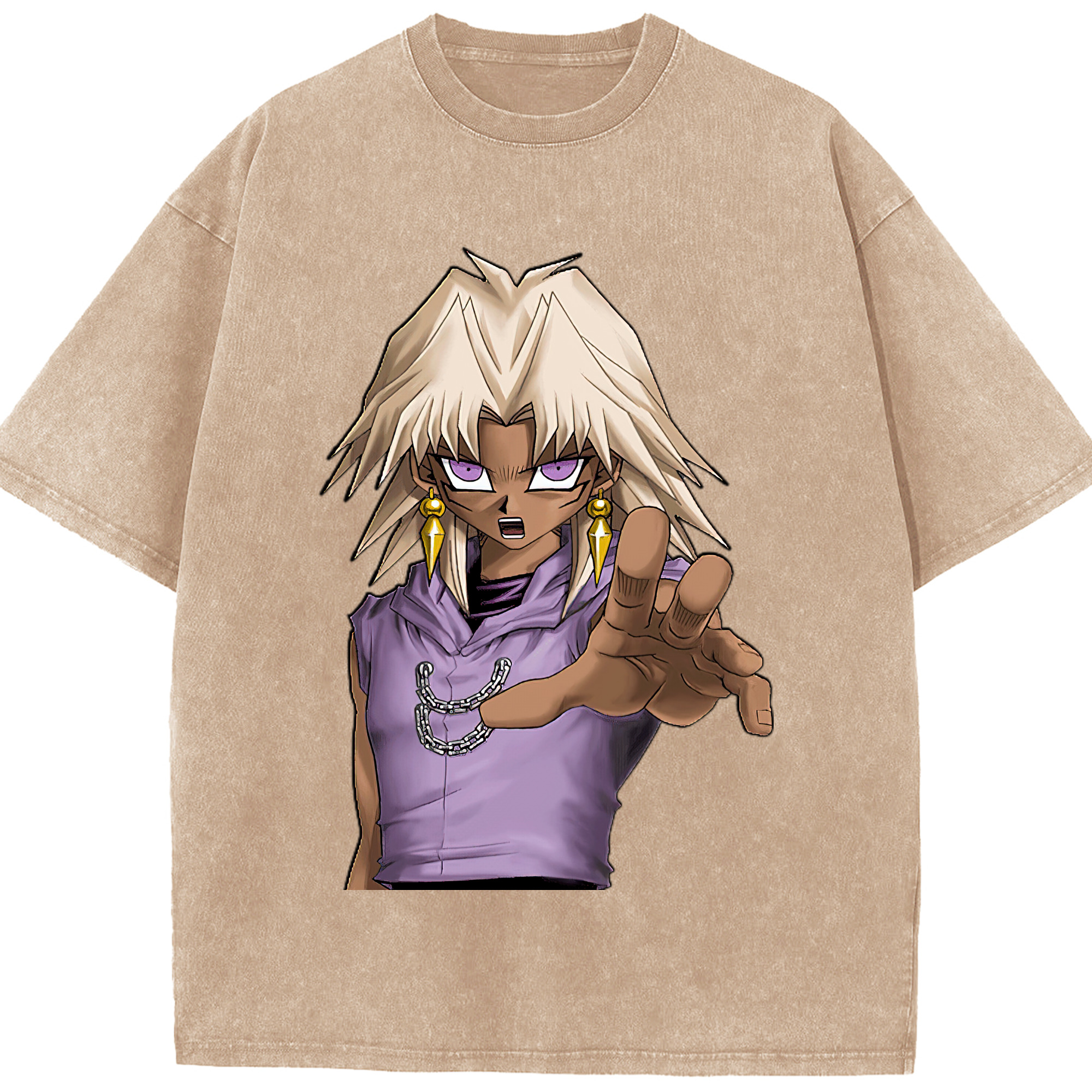 （画像用） 遊☆戯☆王 Yu-Gi-Oh! 綿100% ヴィンテージ風 半袖Tシャツ（フロントプリント）