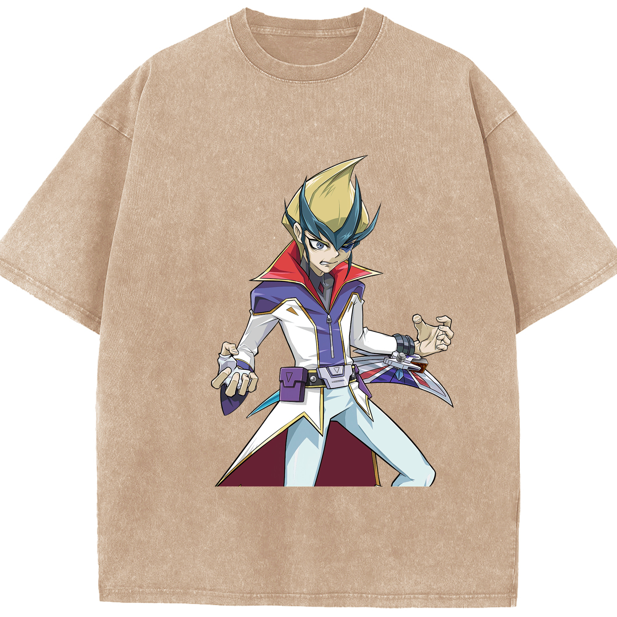 （画像用） 遊☆戯☆王 Yu-Gi-Oh! 綿100% ヴィンテージ風 半袖Tシャツ（フロントプリント）