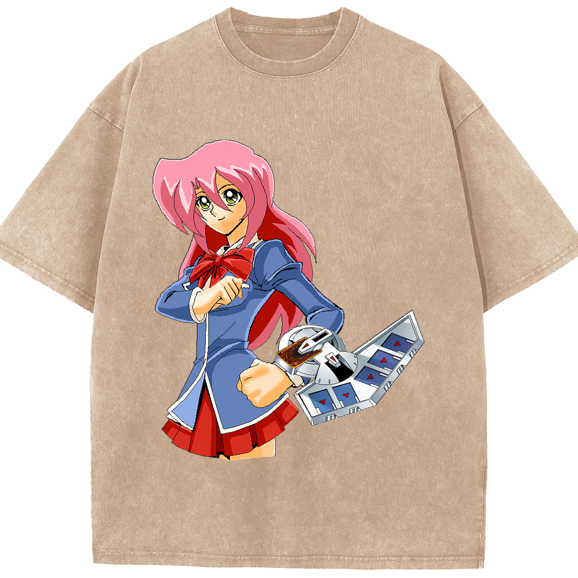 （画像用） 遊☆戯☆王 Yu-Gi-Oh! 綿100% ヴィンテージ風 半袖Tシャツ（フロントプリント）