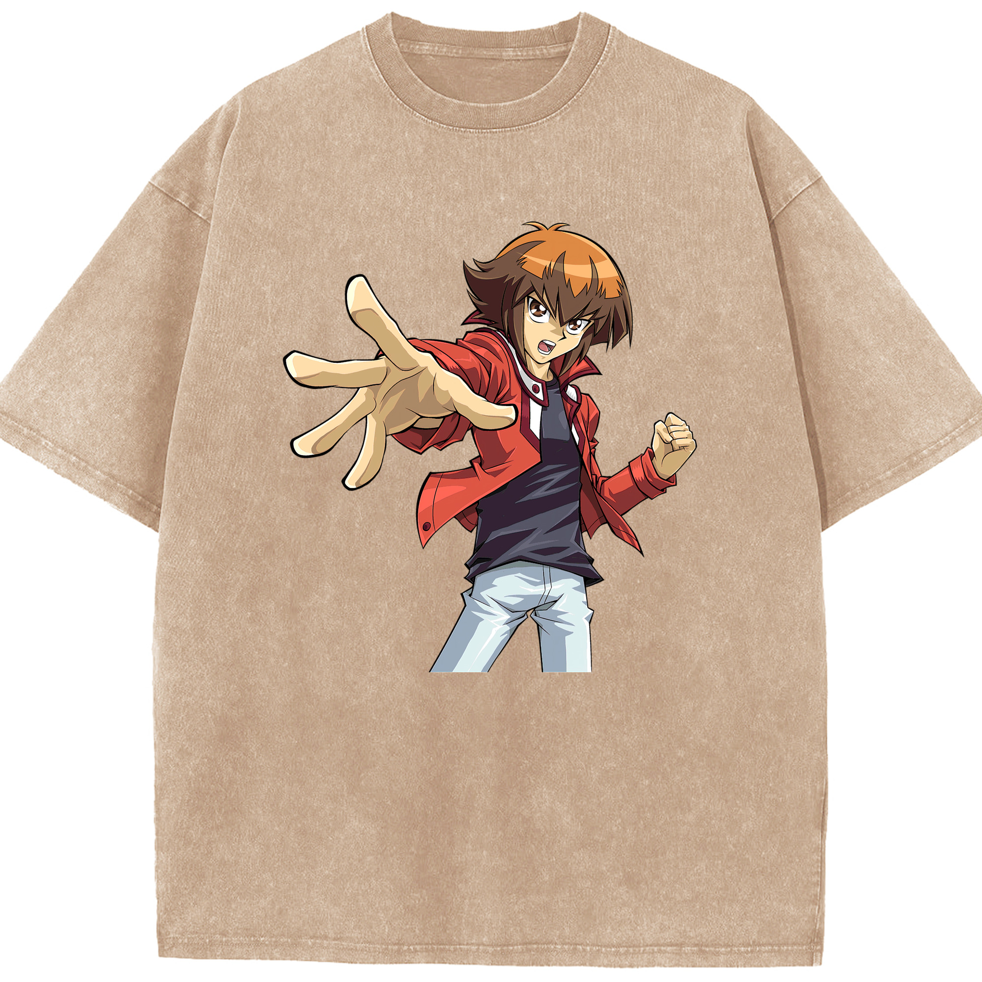 （画像用） 遊☆戯☆王 Yu-Gi-Oh! 綿100% ヴィンテージ風 半袖Tシャツ（フロントプリント）