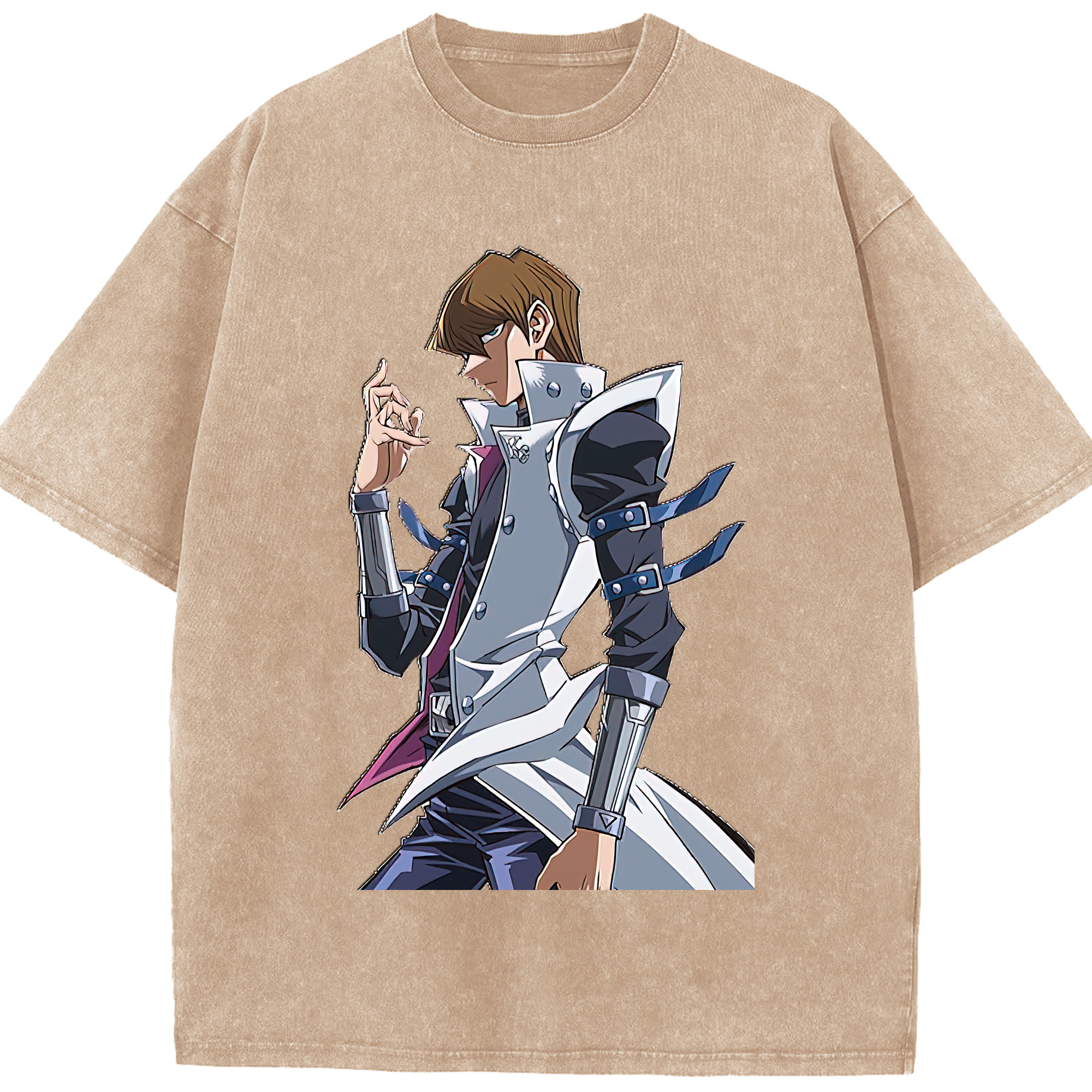 （画像用） 遊☆戯☆王 Yu-Gi-Oh! 綿100% ヴィンテージ風 半袖Tシャツ（フロントプリント）