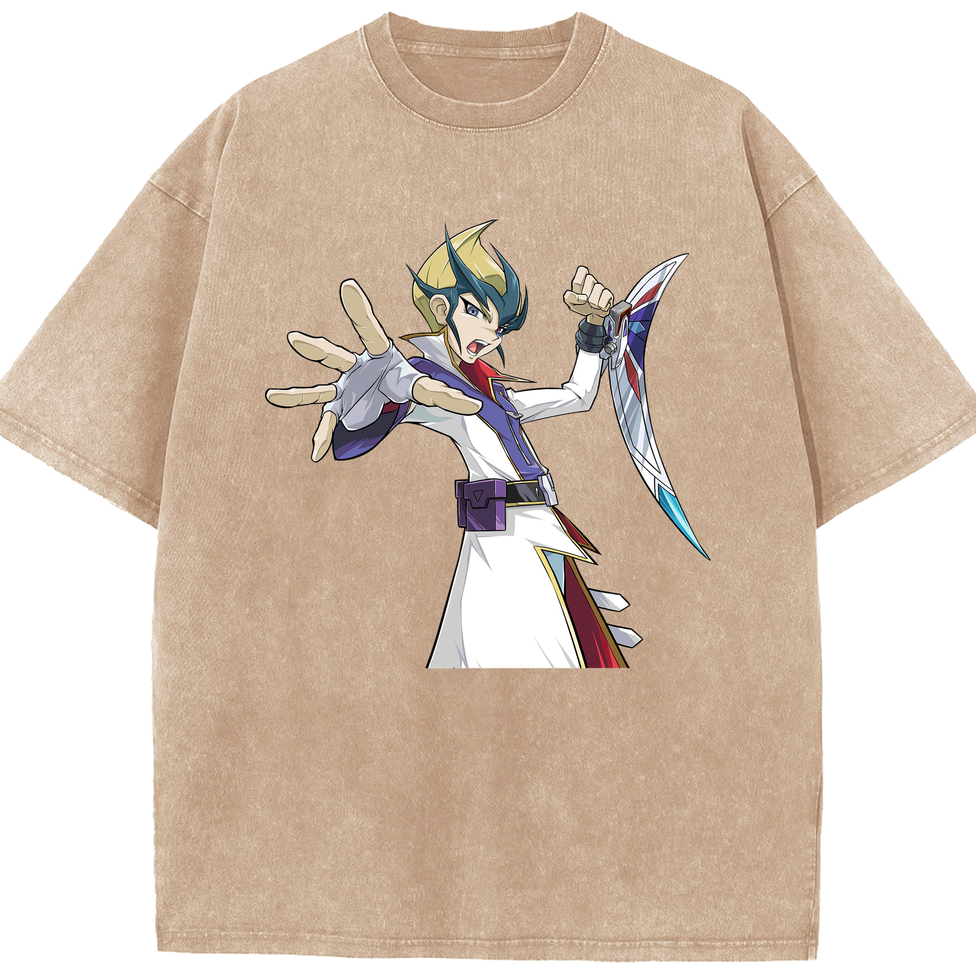 （画像用） 遊☆戯☆王 Yu-Gi-Oh! 綿100% ヴィンテージ風 半袖Tシャツ（フロントプリント）
