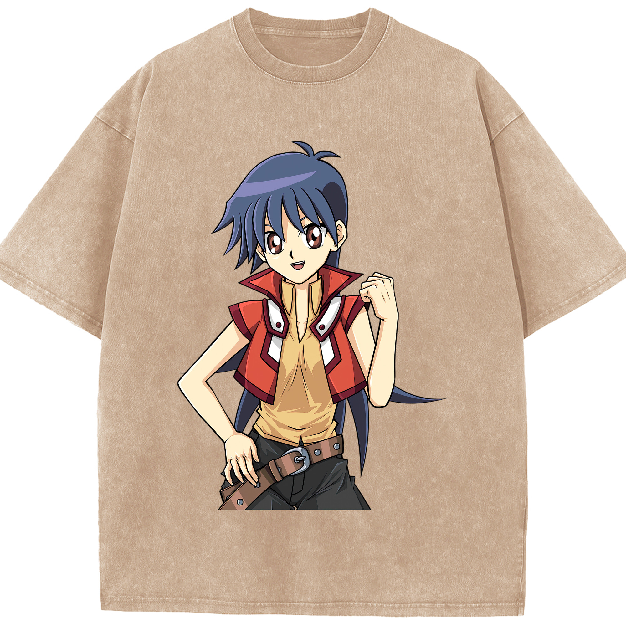 （画像用） 遊☆戯☆王 Yu-Gi-Oh! 綿100% ヴィンテージ風 半袖Tシャツ（フロントプリント）