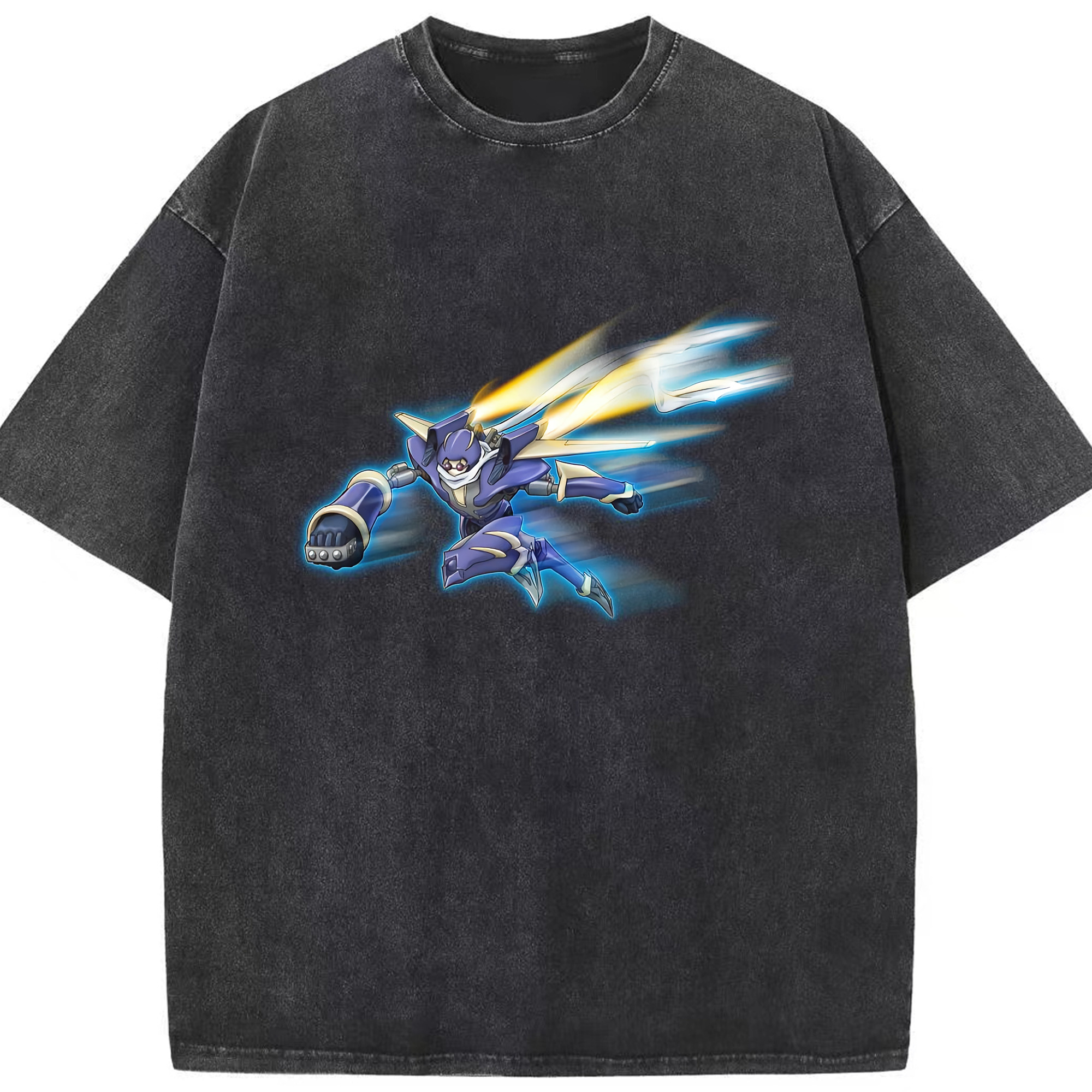（画像用） 遊☆戯☆王 Yu-Gi-Oh! 綿100% ヴィンテージ風 半袖Tシャツ（フロントプリント）