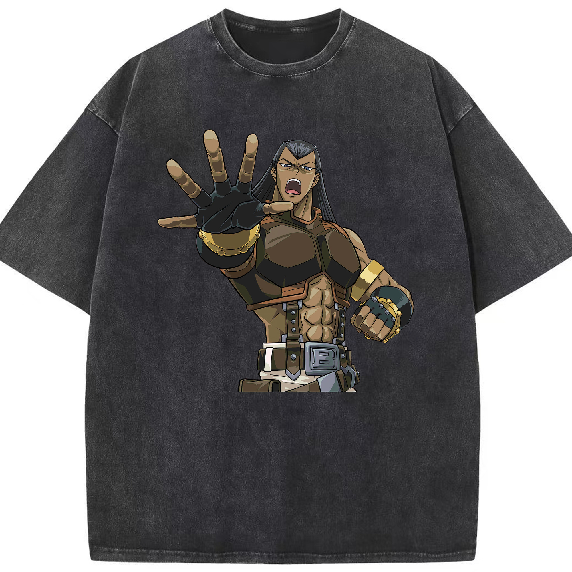 （画像用） 遊☆戯☆王 Yu-Gi-Oh! 綿100% ヴィンテージ風 半袖Tシャツ（フロントプリント）