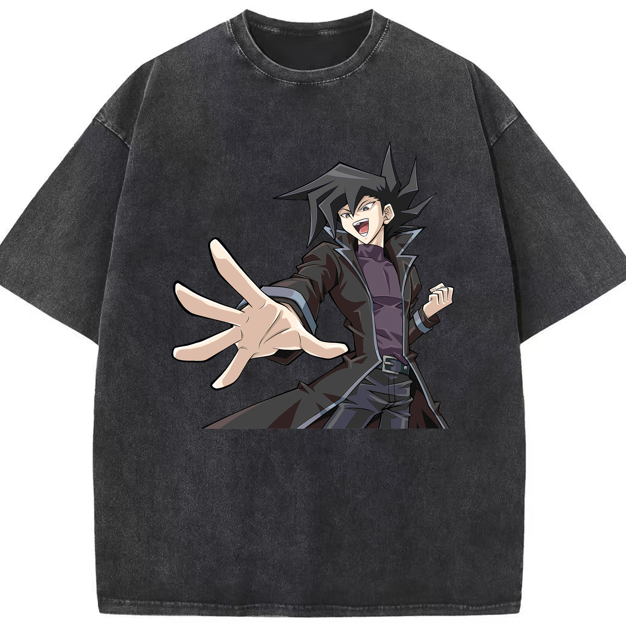 （画像用） 遊☆戯☆王 Yu-Gi-Oh! 綿100% ヴィンテージ風 半袖Tシャツ（フロントプリント）